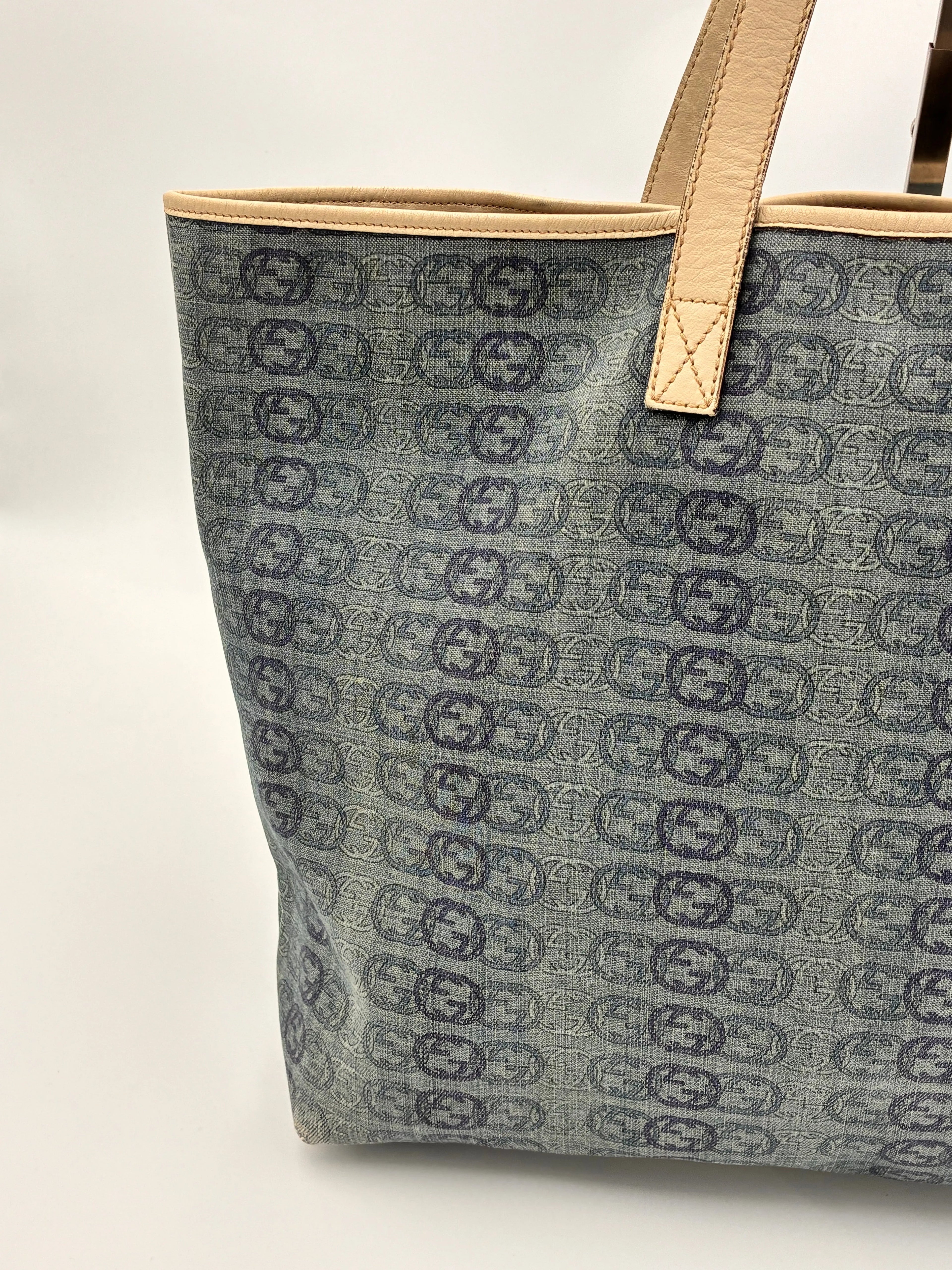 Preloved | Gucci Interlocking Monogram Totebag i Denim Canvas Gucci