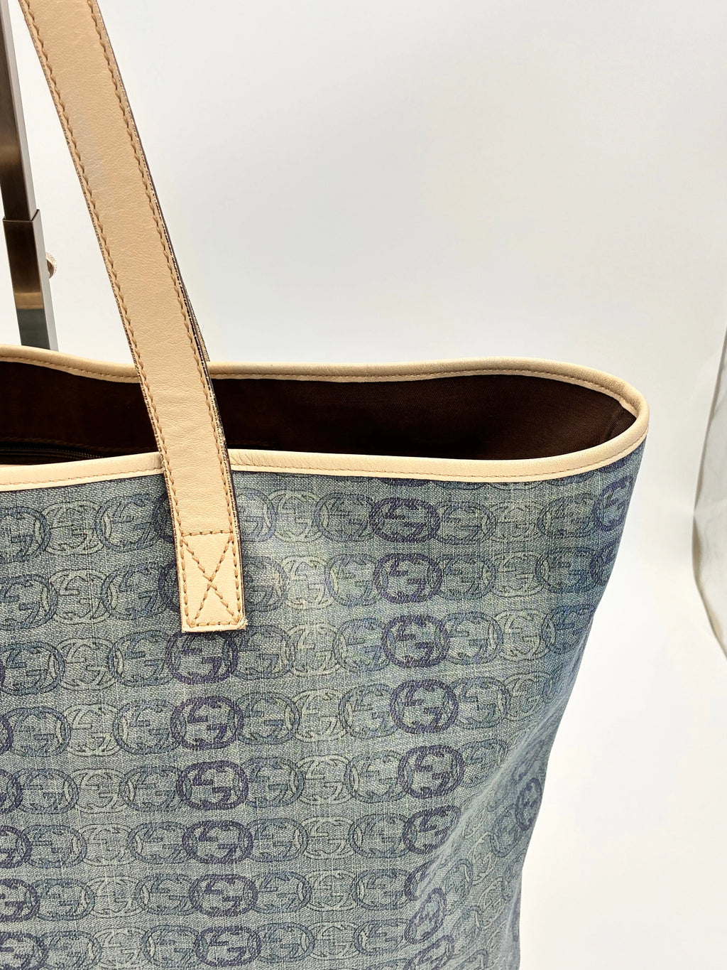 Preloved | Gucci Interlocking Monogram Totebag i Denim Canvas Gucci