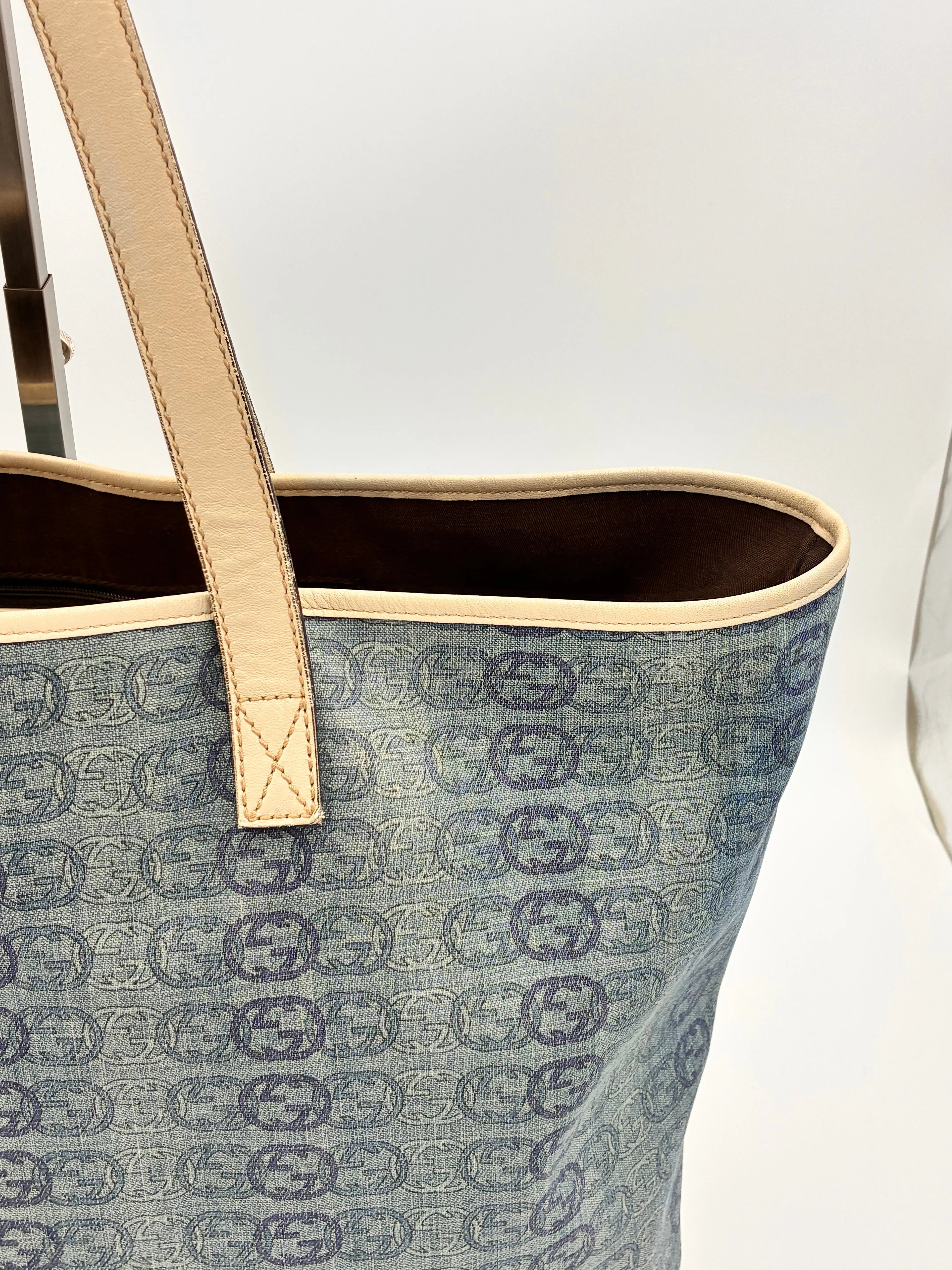 Preloved | Gucci Interlocking Monogram Totebag i Denim Canvas Gucci