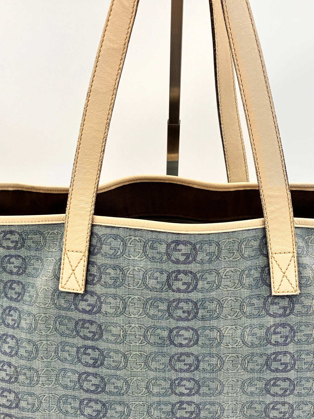 Preloved | Gucci Interlocking Monogram Totebag i Denim Canvas Gucci