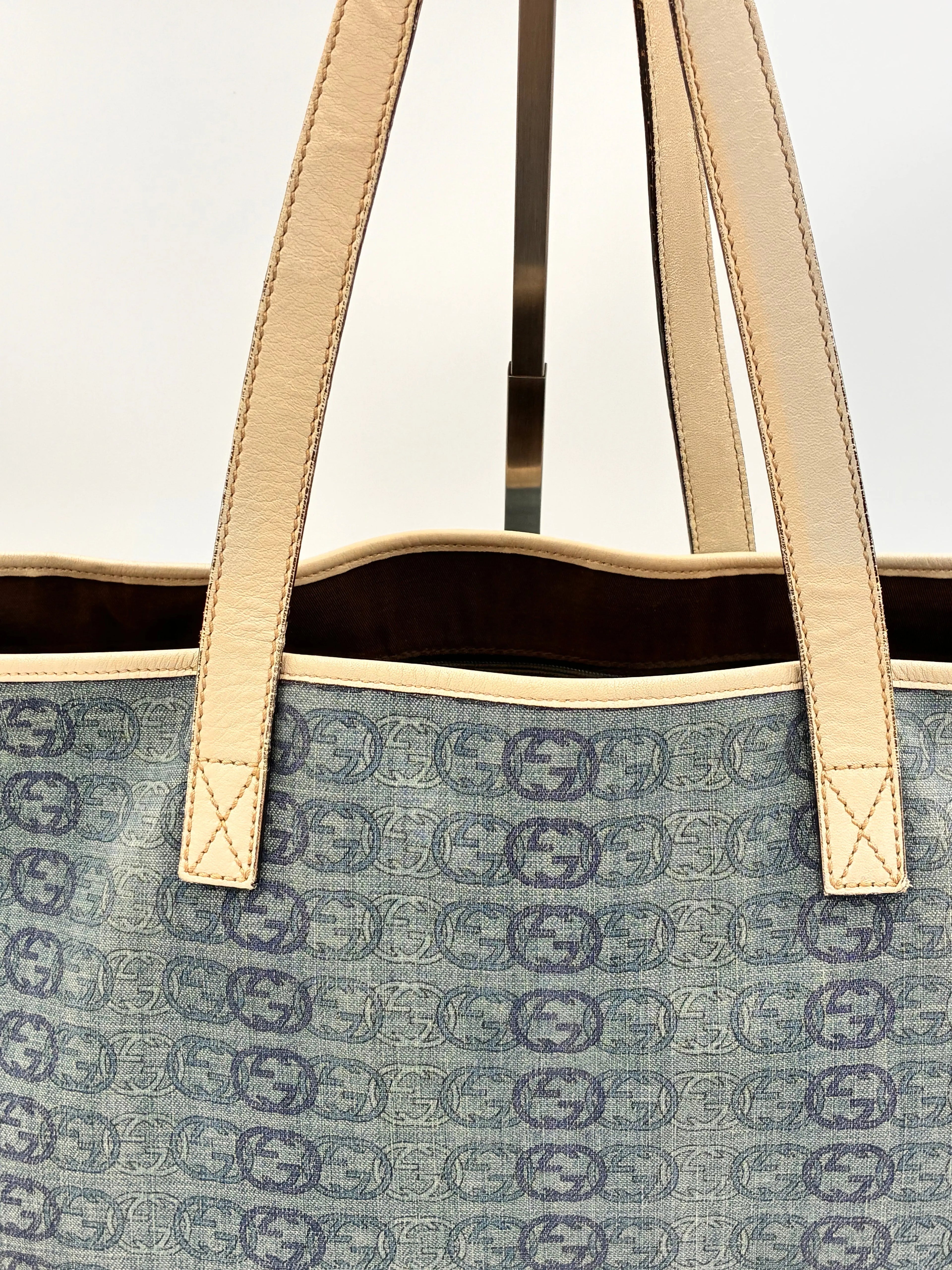 Preloved | Gucci Interlocking Monogram Totebag i Denim Canvas Gucci