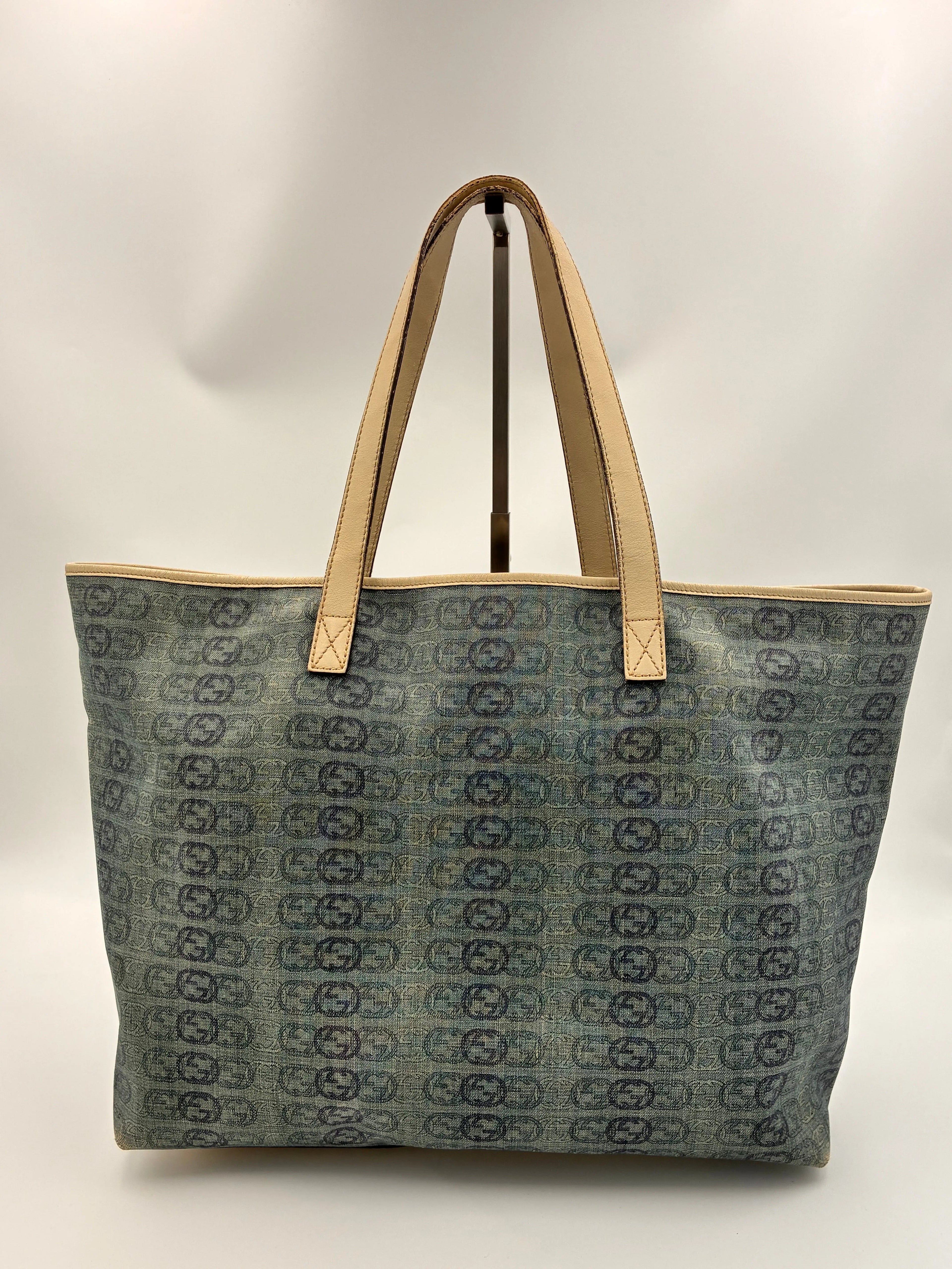 Preloved | Gucci Interlocking Monogram Totebag i Denim Canvas Gucci