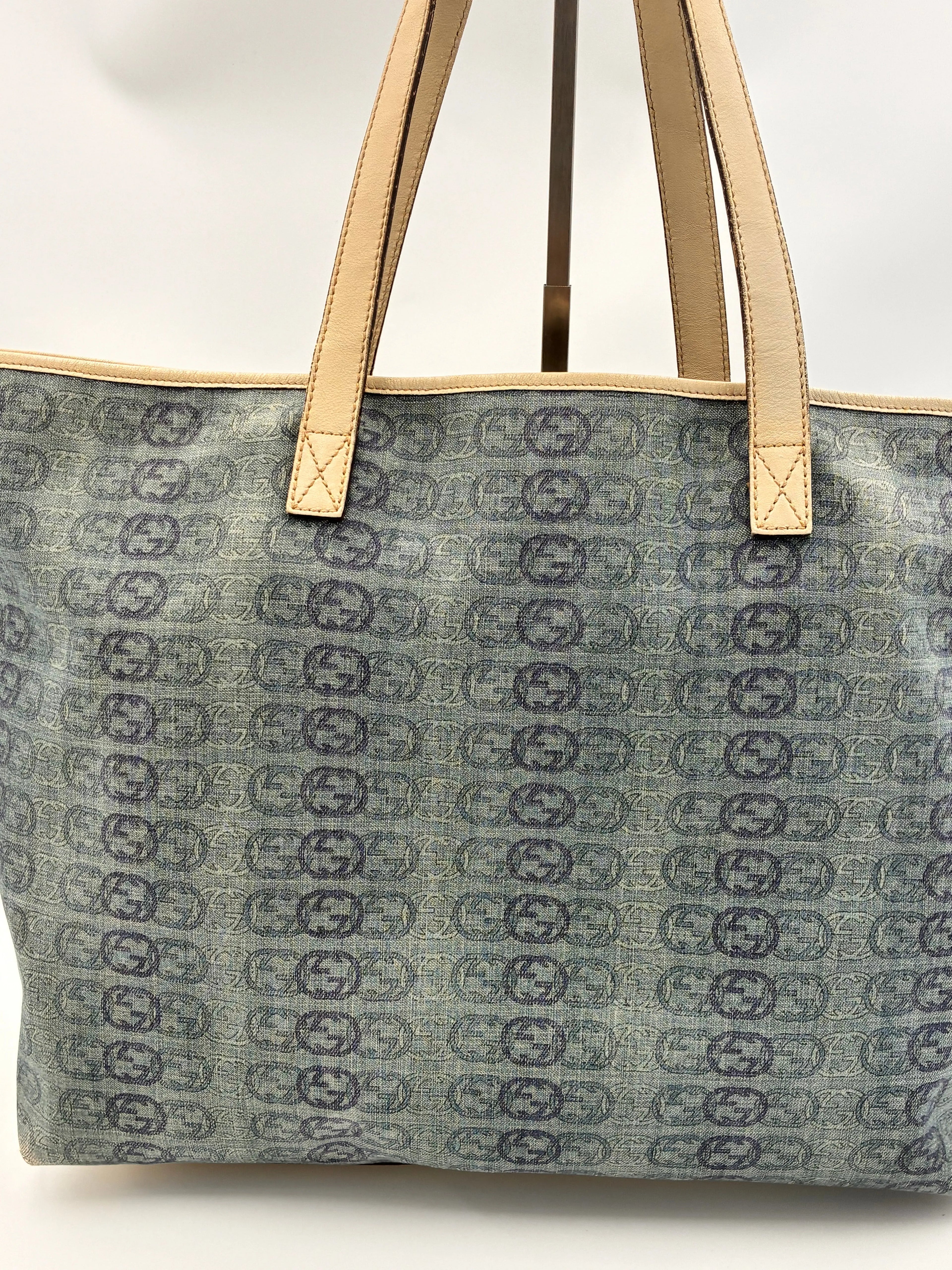 Preloved | Gucci Interlocking Monogram Totebag i Denim Canvas Gucci