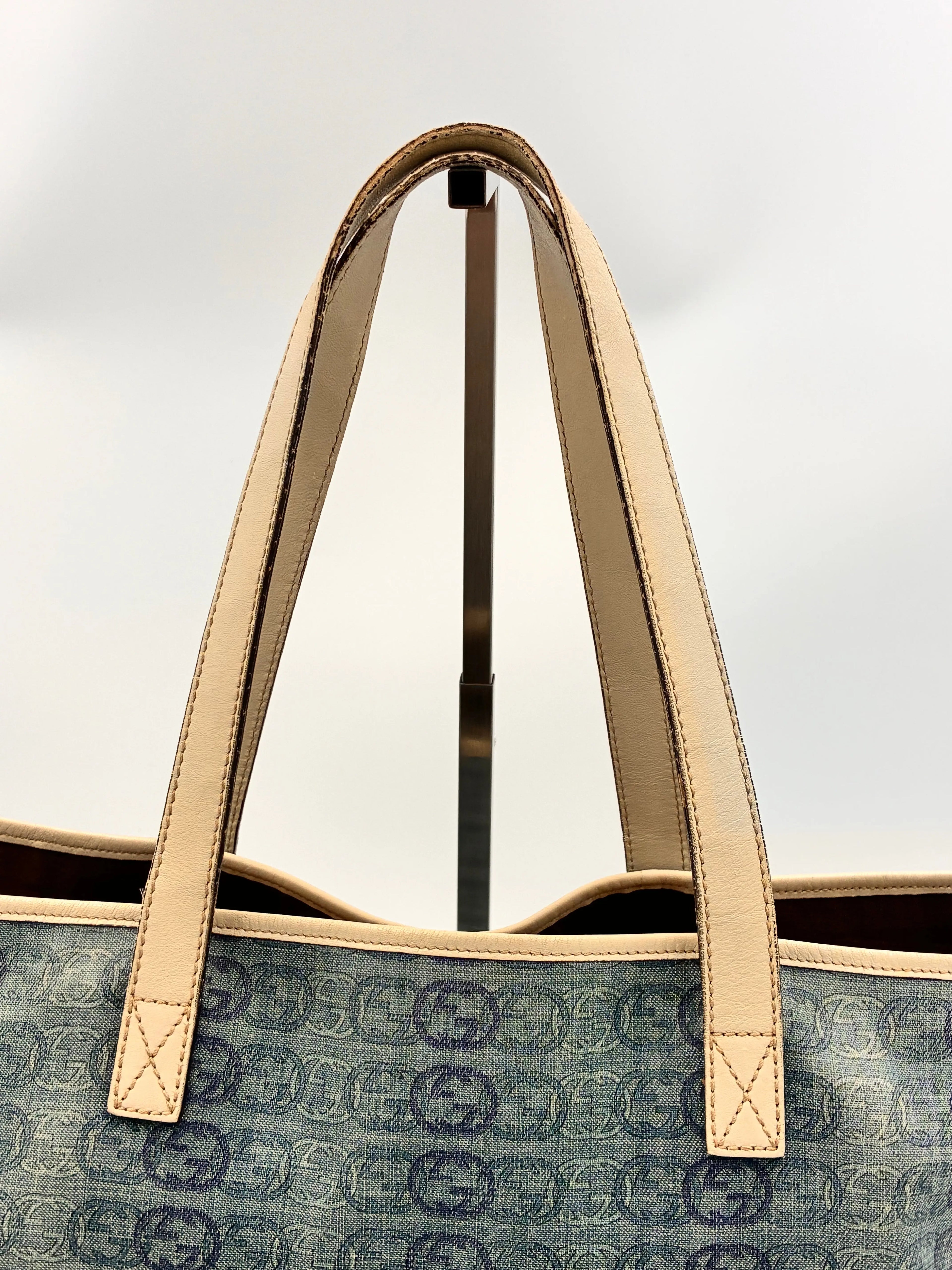 Preloved | Gucci Interlocking Monogram Totebag i Denim Canvas Gucci