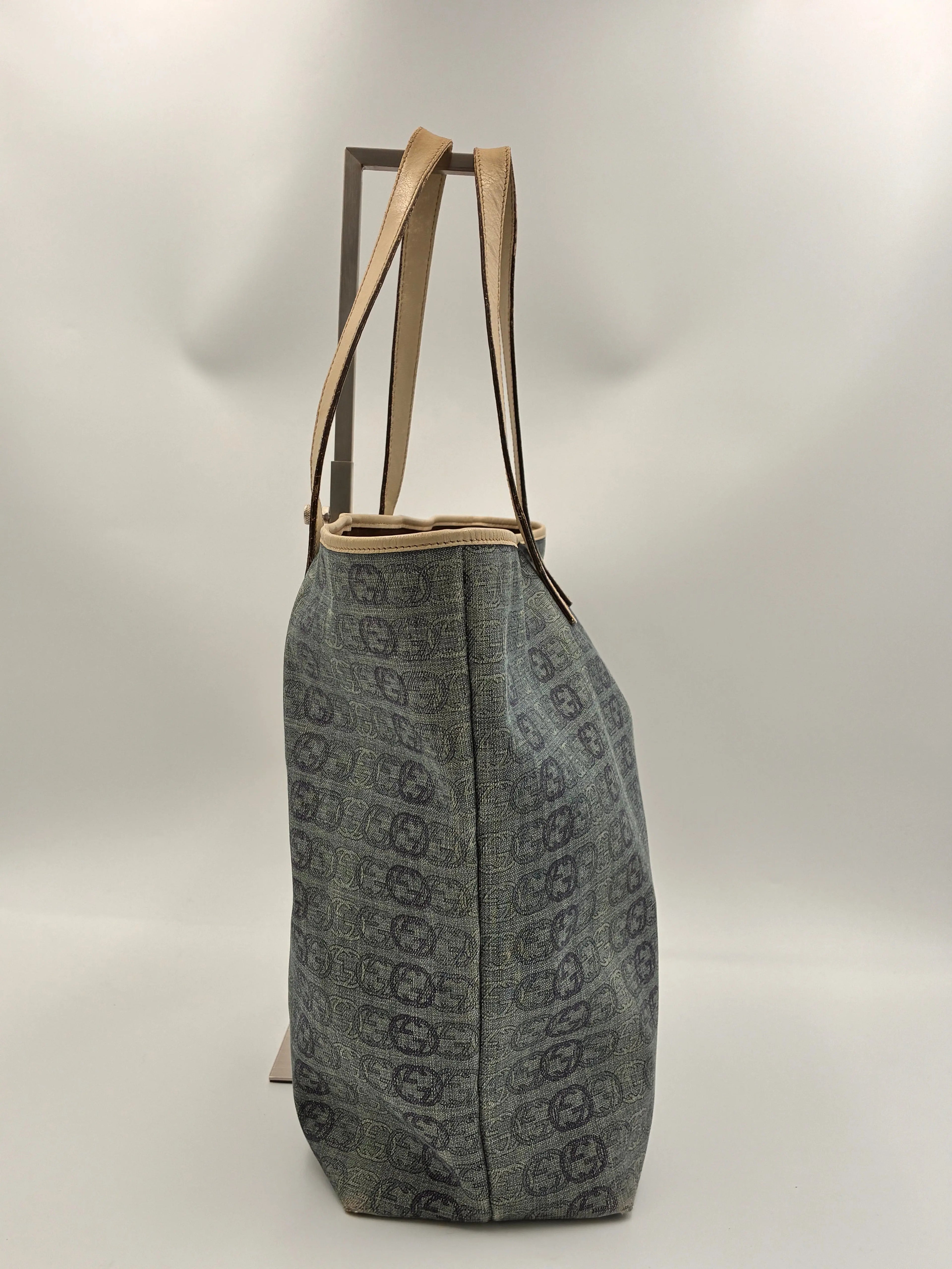 Preloved | Gucci Interlocking Monogram Totebag i Denim Canvas Gucci