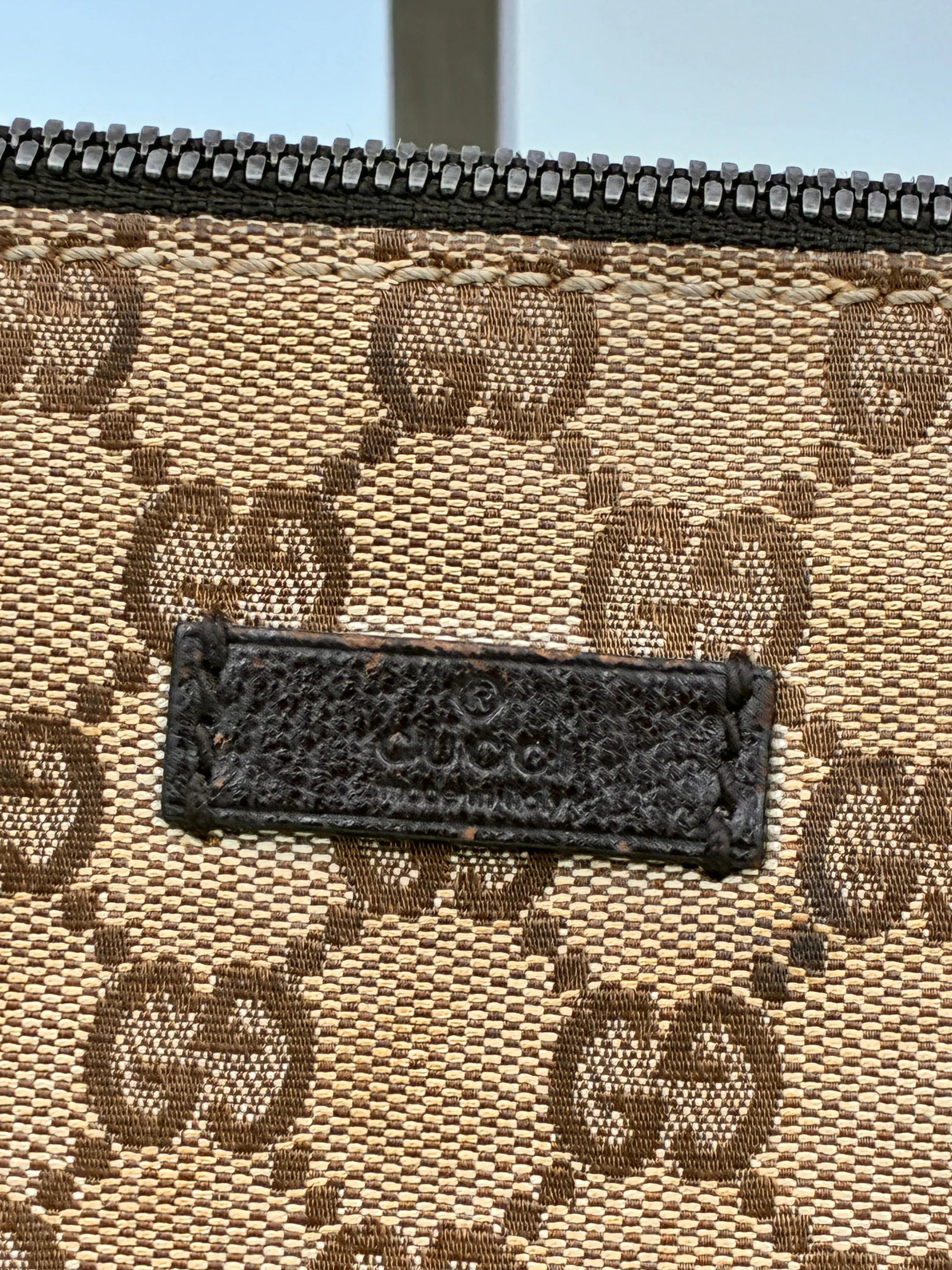 Preloved | Gucci Monogram Messenger Crossbody i Brun Canvas 2 Gucci