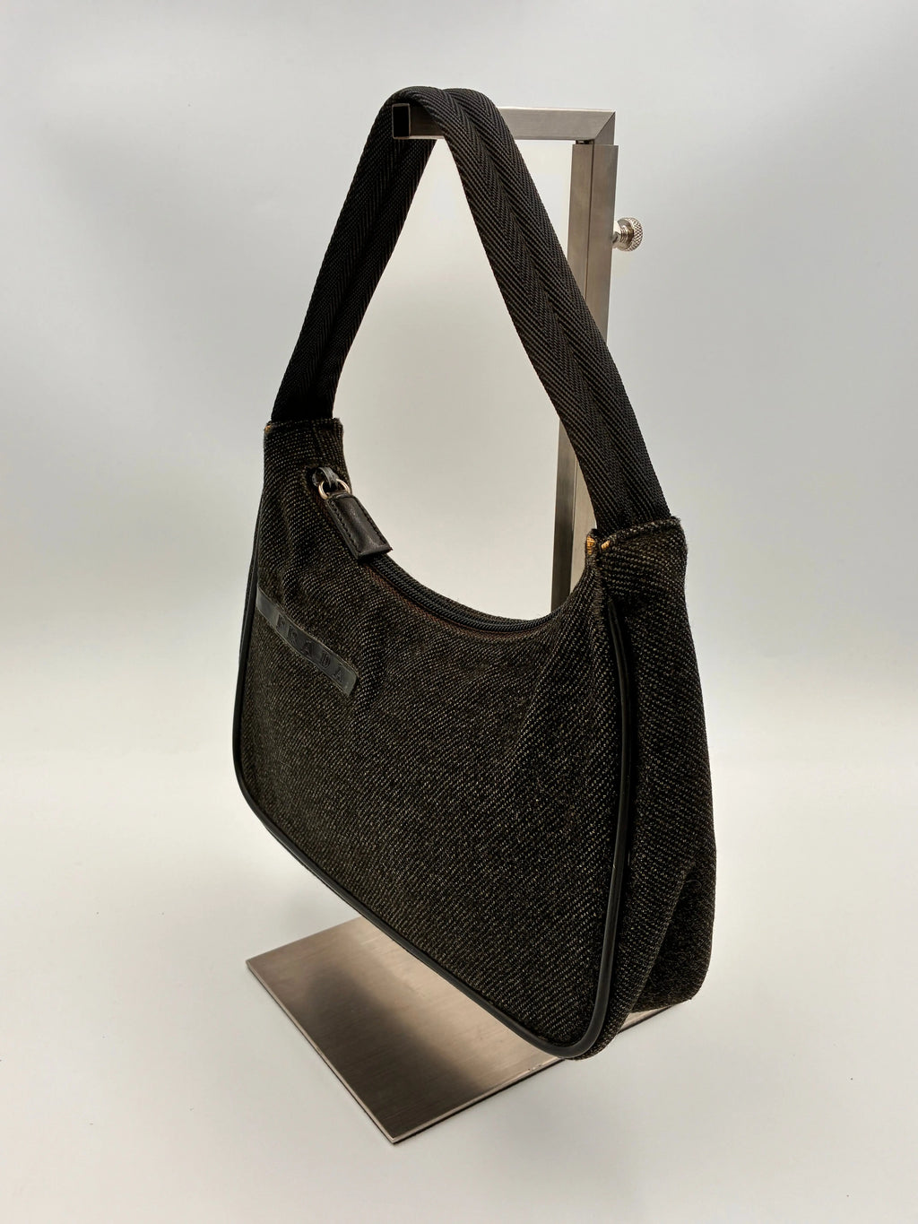 Preloved | Prada Sport Hobo Pochette i Grå Uld Prada