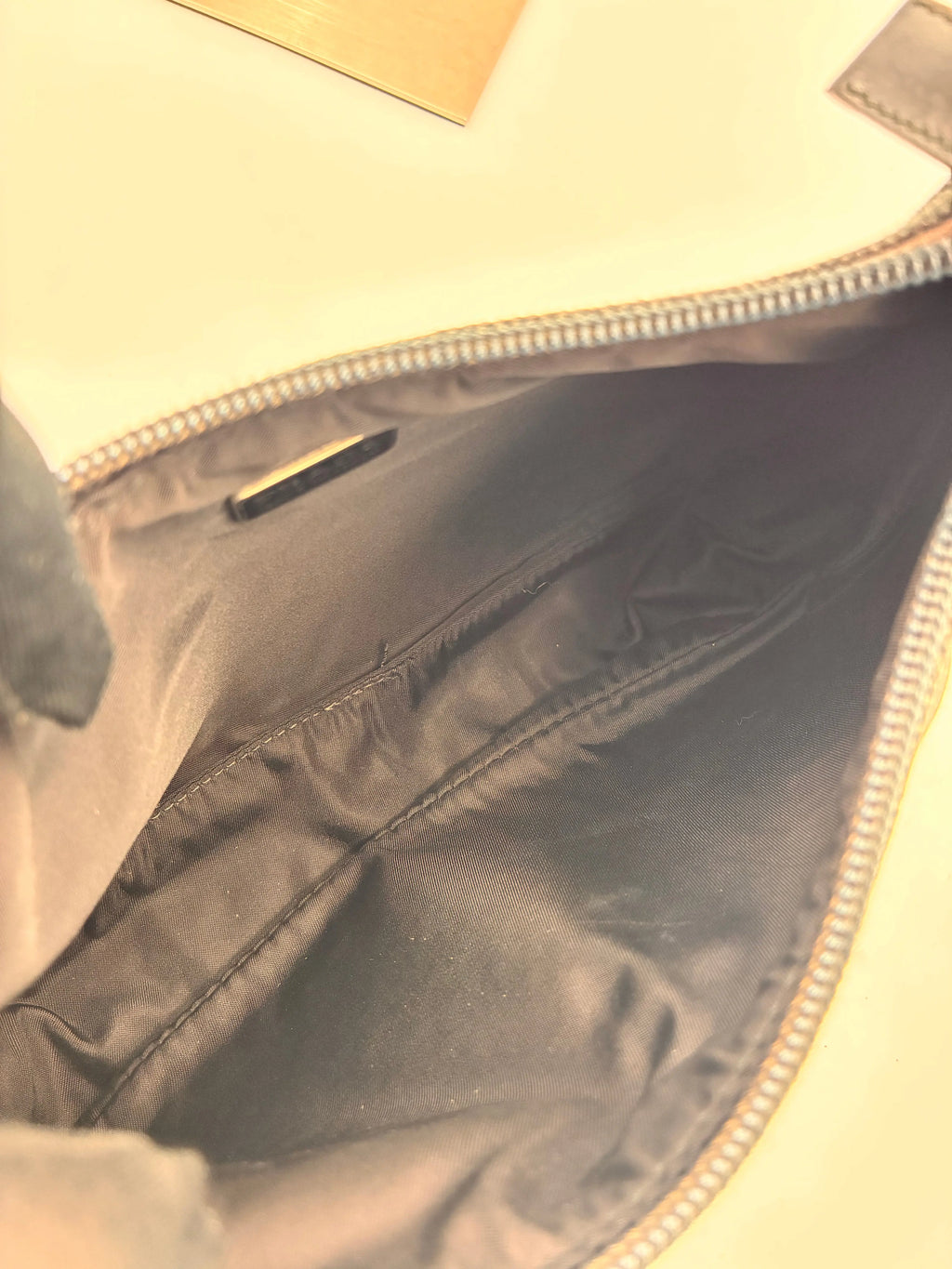 Preloved | Prada Sport Hobo Pochette i Grå Uld Prada