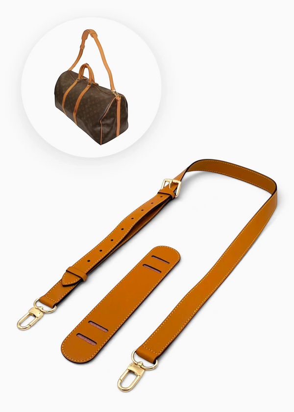Vachetta Læderrem med Patineret Finish Justerbar til Louis Vuitton Keepall & Speedy – 100-120 cm Hidden Luxury Project
