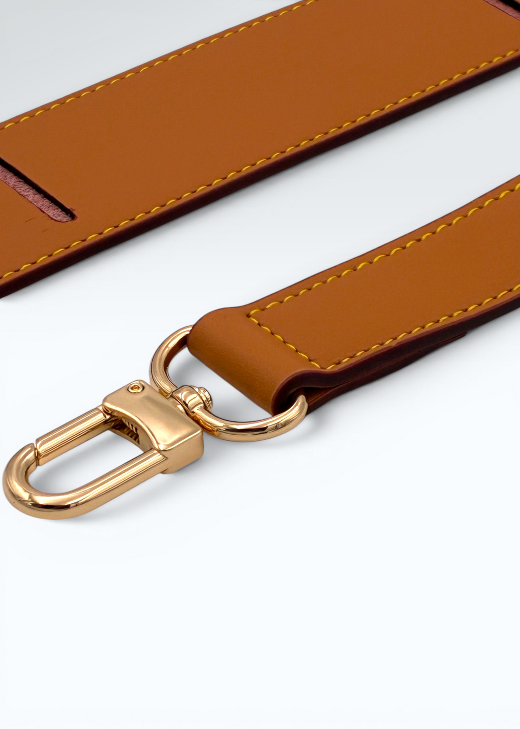 Vachetta Læderrem Patineret til Louis Vuitton Keepall & Speedy Hidden Luxury Project