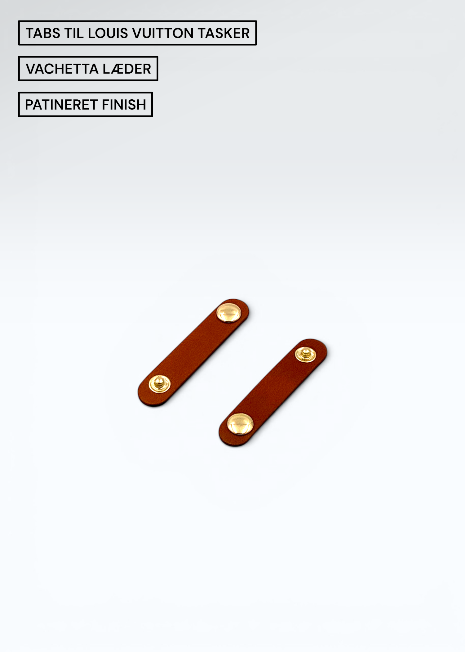 Vachetta Læderrem-holdere med Patineret Finish til Louis Vuitton Pochette Twin PM, GM & Florentine – 2 stk. Hidden Luxury Project
