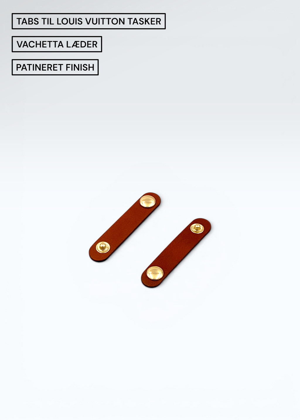 Vachetta Læderrem-holdere med Patineret Finish til Louis Vuitton Pochette Twin PM, GM & Florentine – 2 stk. Hidden Luxury Project