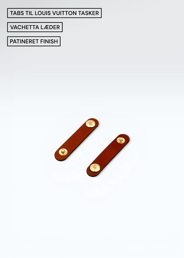 Vachetta Læderrem-holdere med Patineret Finish til Louis Vuitton Pochette Twin PM, GM & Florentine – 2 stk. Hidden Luxury Project