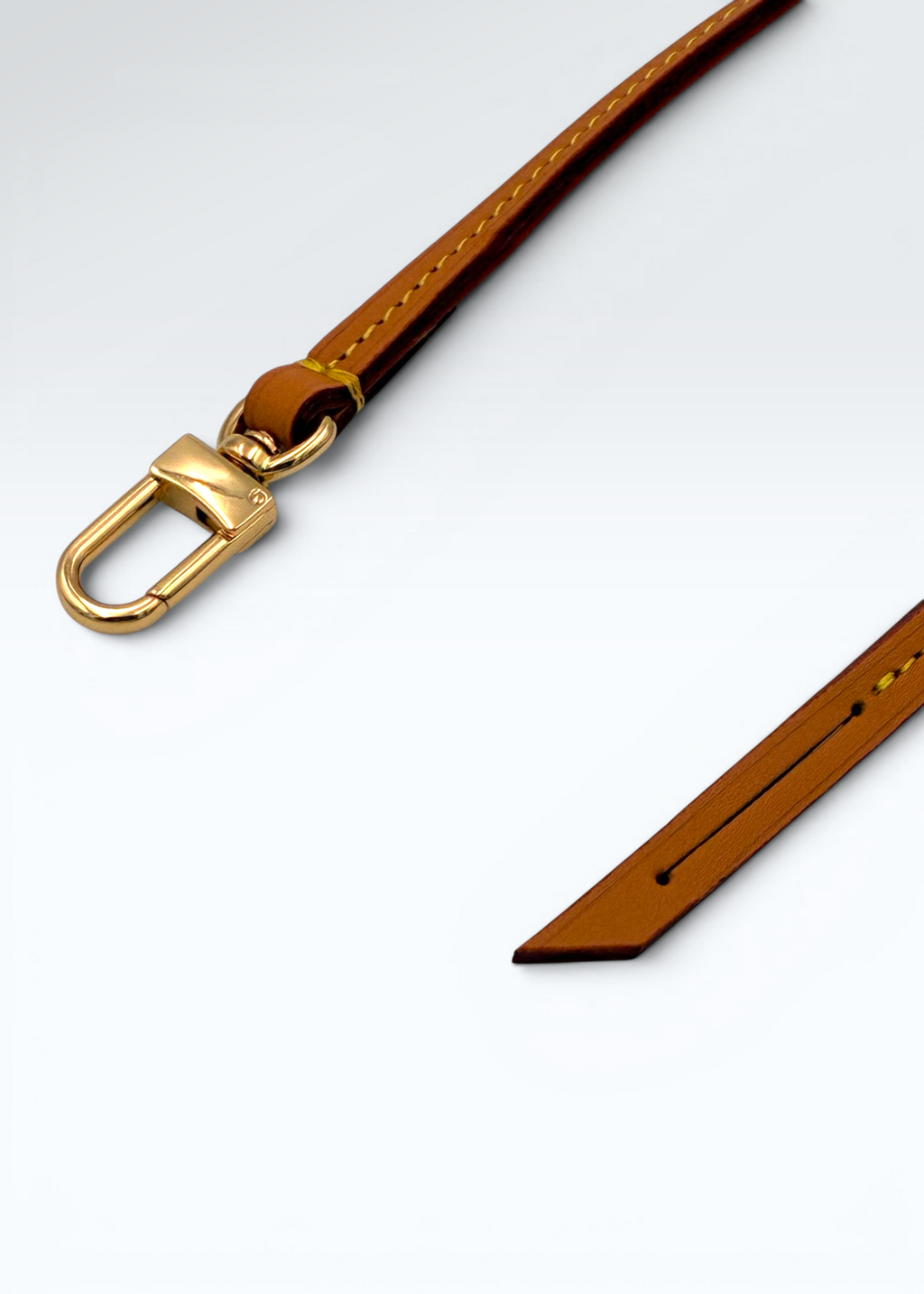 Vachetta Læderrem med Patineret Finish til Louis Vuitton Pochette Accessoires – 38,5 cm Hidden Luxury Project