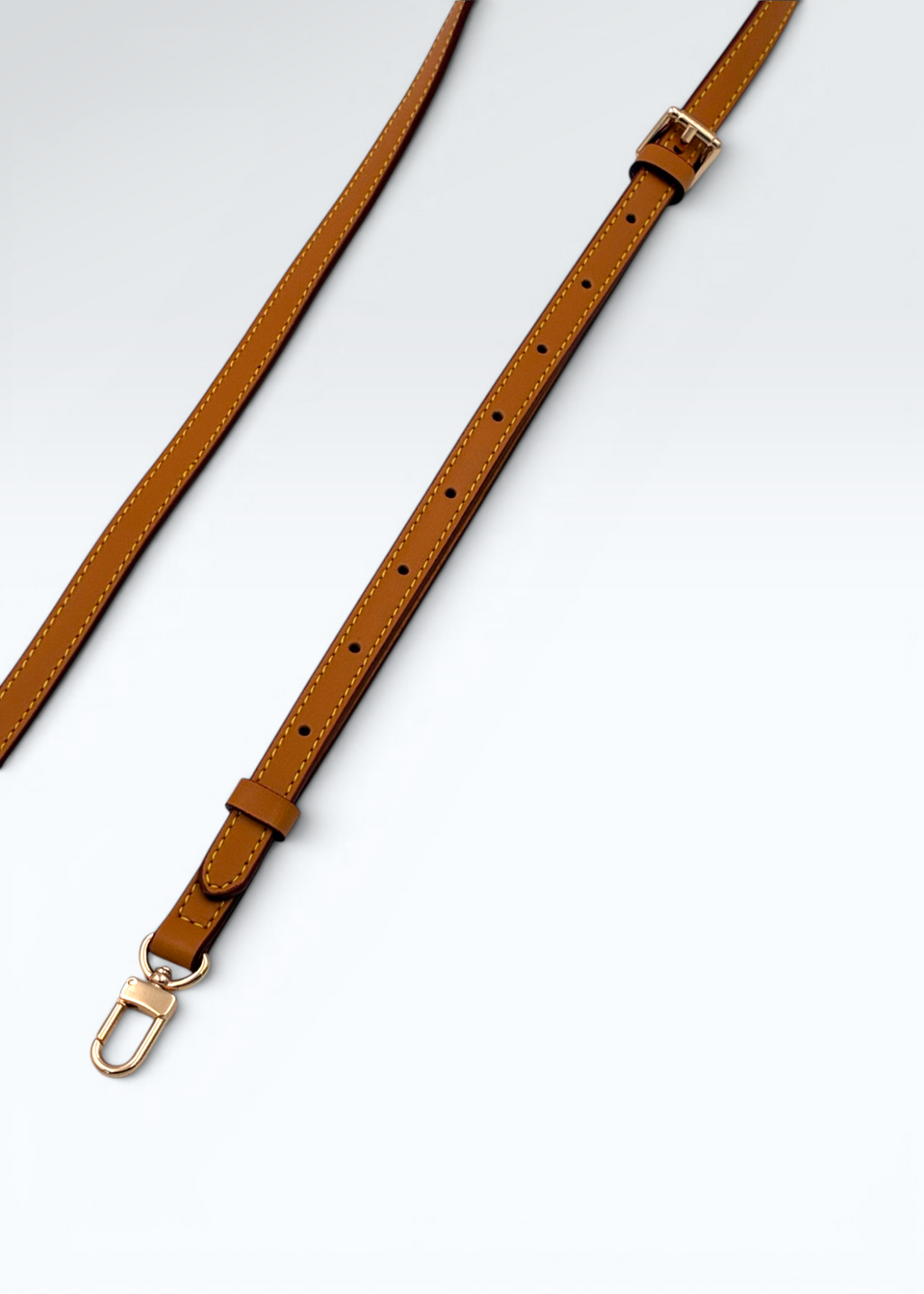 Vachetta Læderrem Patineret Justerbar til Louis Vuitton-tasker – 100-120 cm Hidden Luxury Project