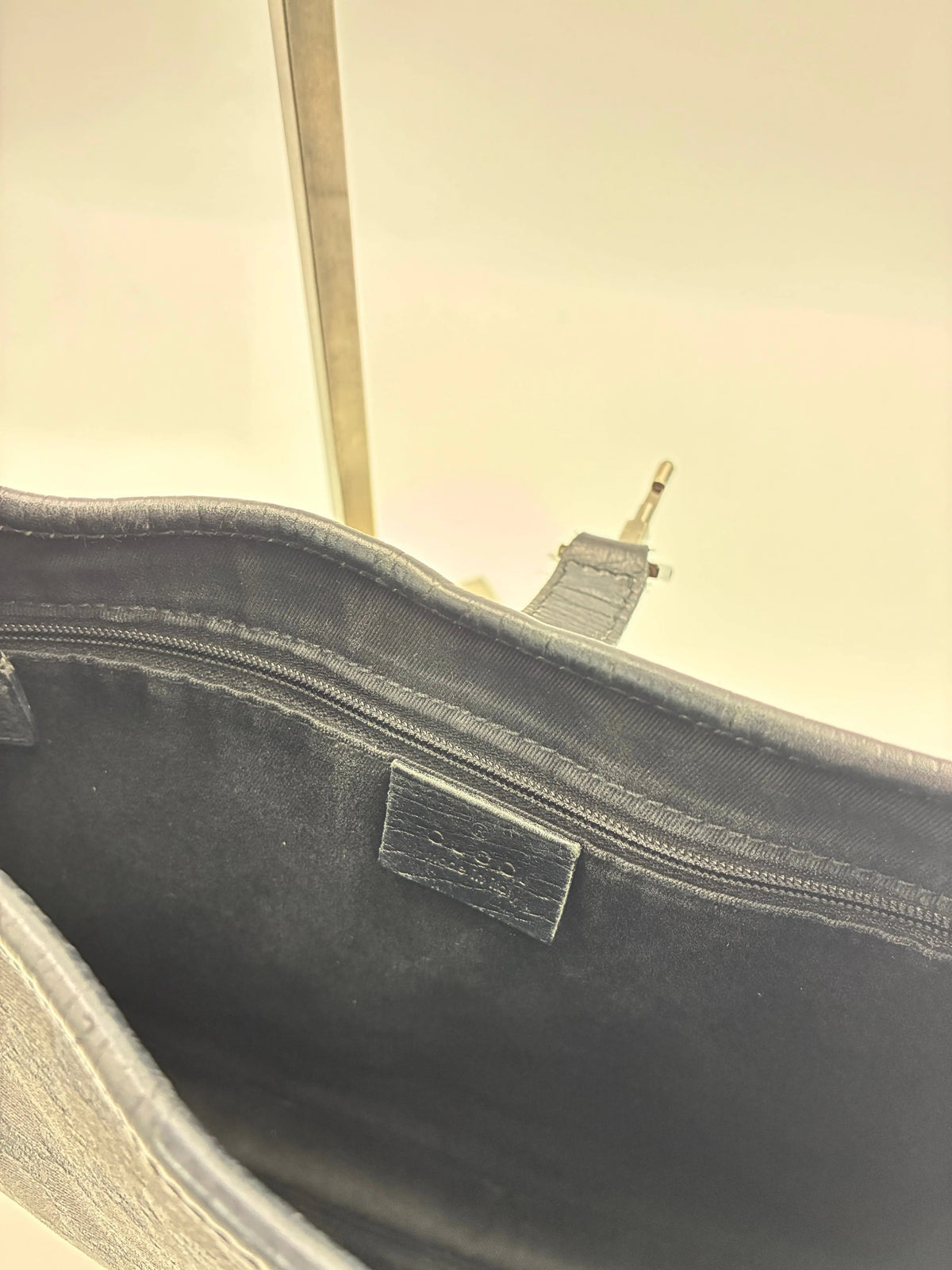 Preloved | Gucci GG Monogram Jackie Skuldertaske i Sort Canvas Gucci
