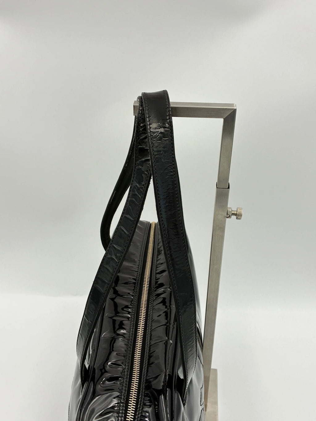 Preloved | Chanel Triple CC Håndtaske i Sort Laklæder Chanel