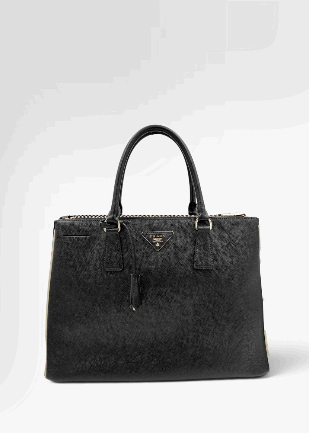 Preloved | Prada Galleria Håndtaske i Sort Saffiano Læder Prada