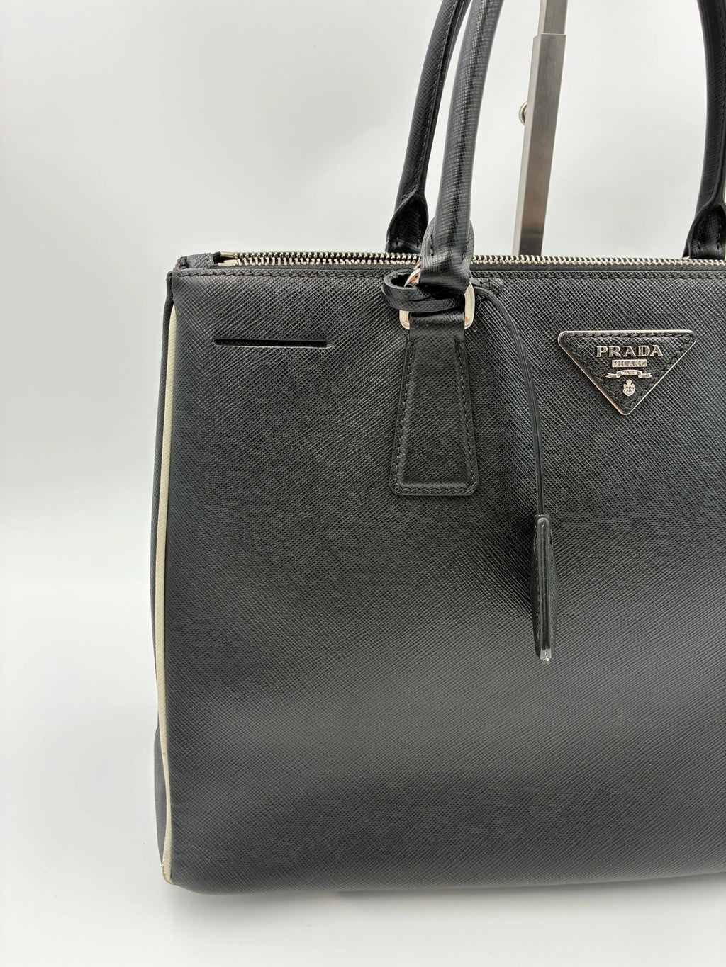 Preloved | Prada Galleria Håndtaske i Sort Saffiano Læder Prada