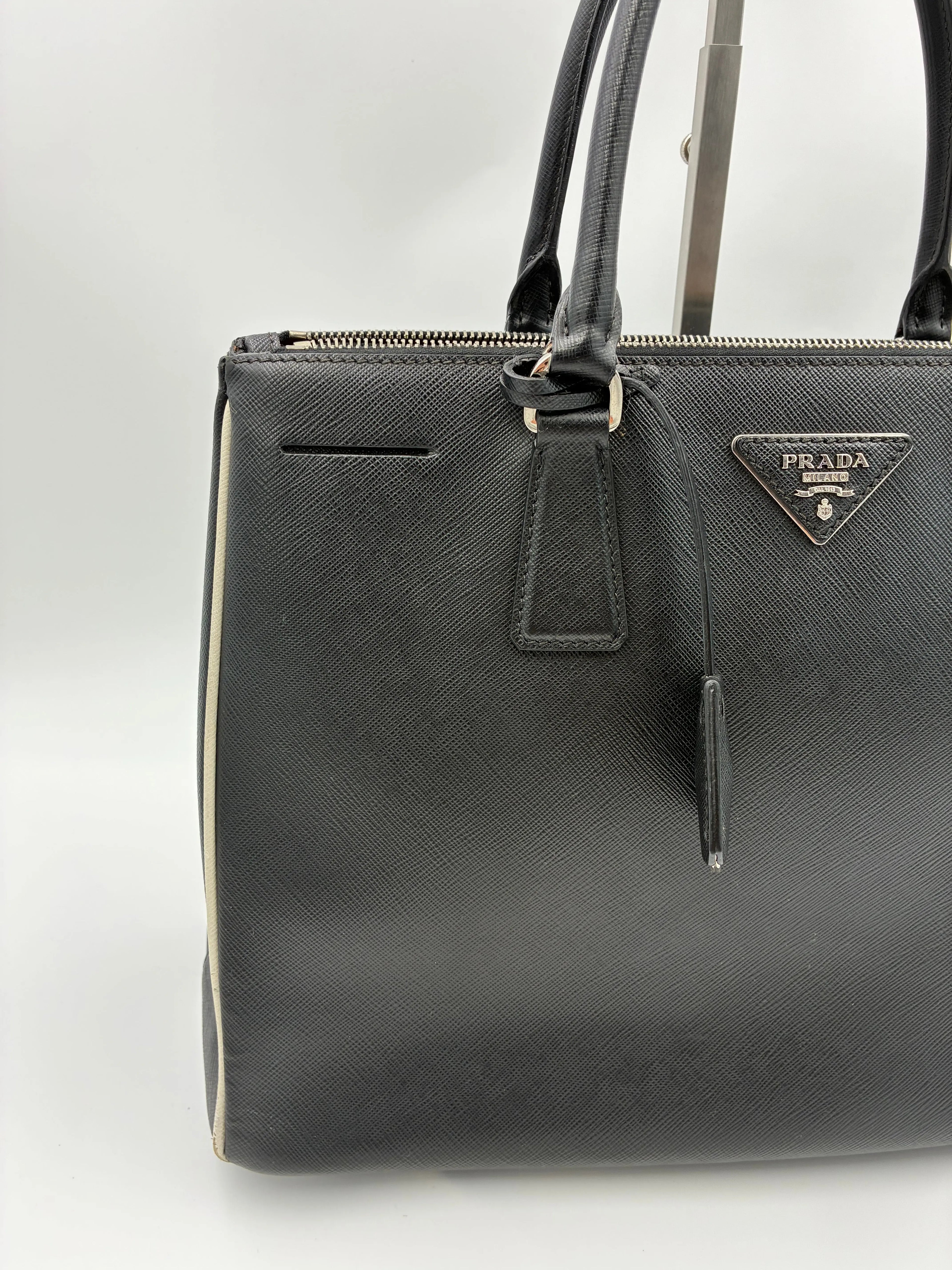 Preloved | Prada Galleria Håndtaske i Sort Saffiano Læder Prada