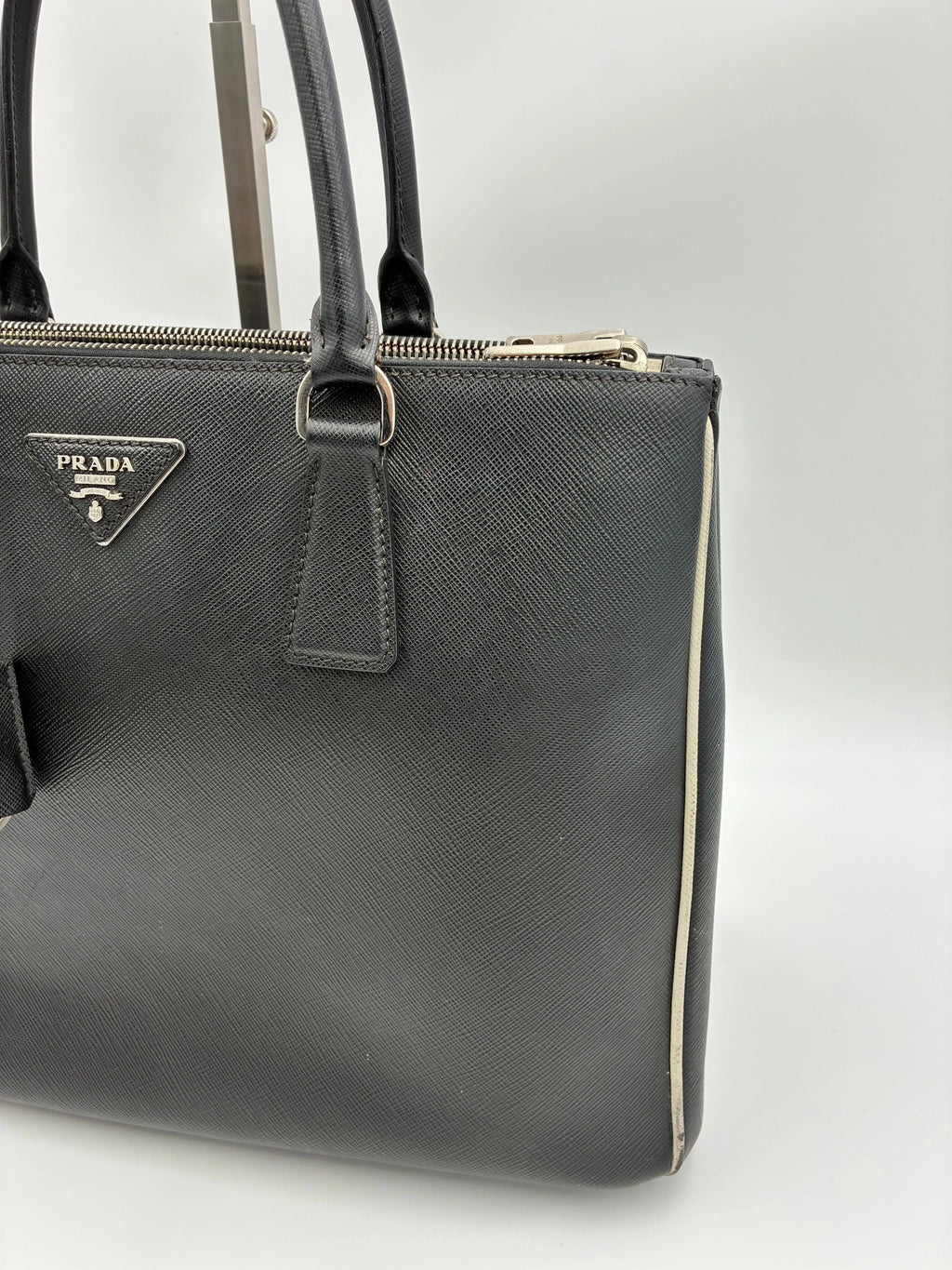 Preloved | Prada Galleria Håndtaske i Sort Saffiano Læder Prada