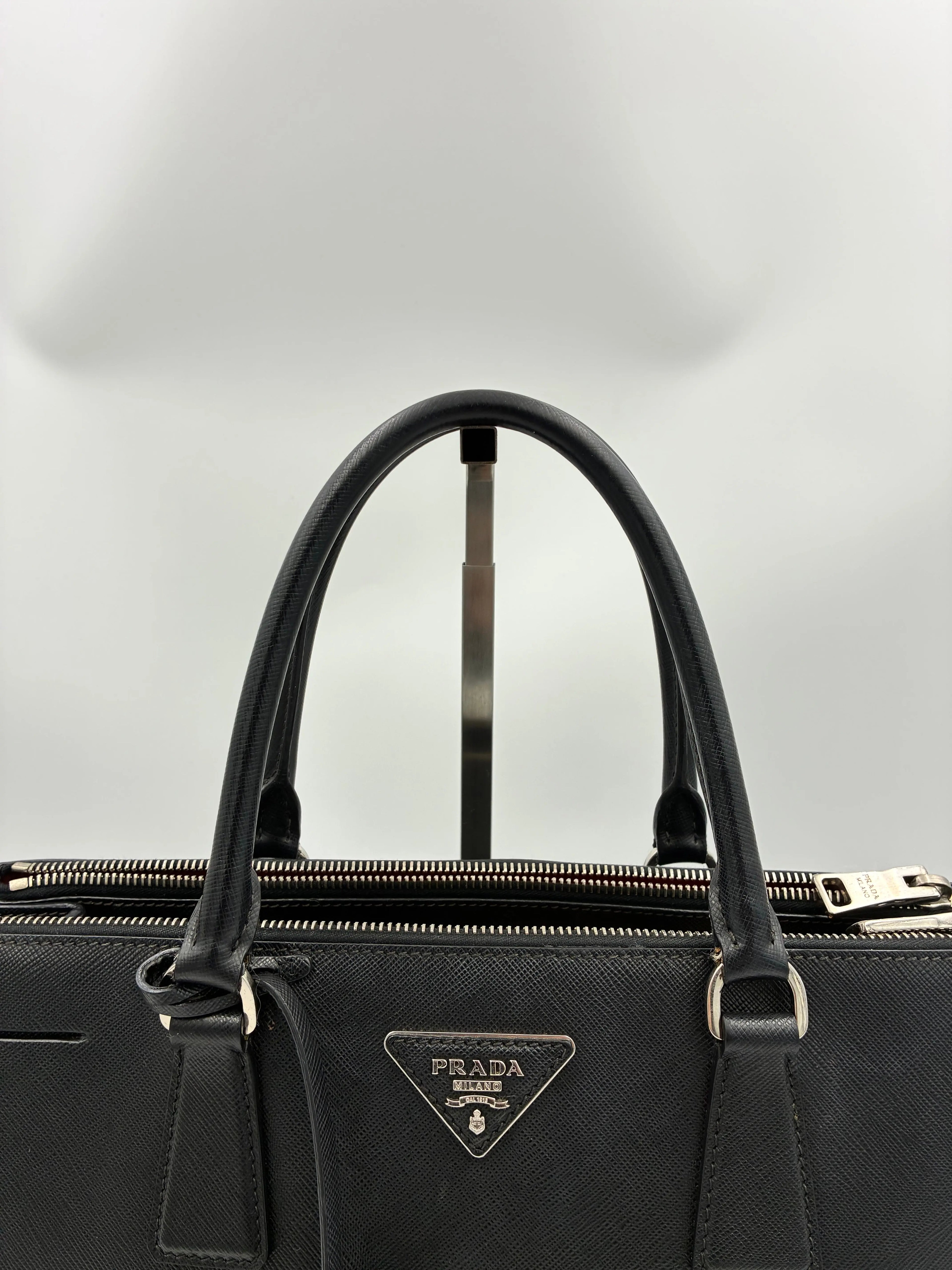 Preloved | Prada Galleria Håndtaske i Sort Saffiano Læder Prada