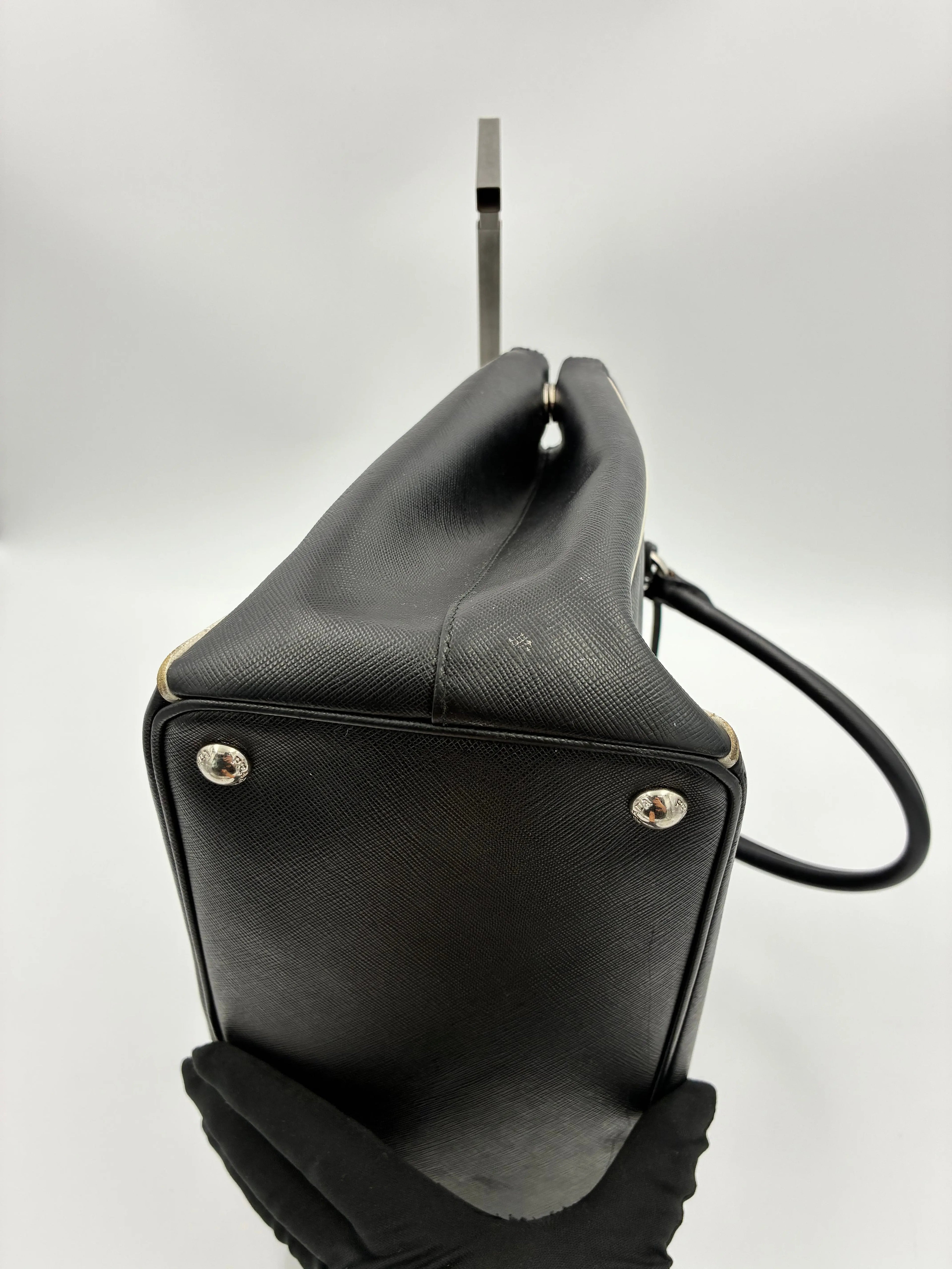 Preloved | Prada Galleria Håndtaske i Sort Saffiano Læder Prada