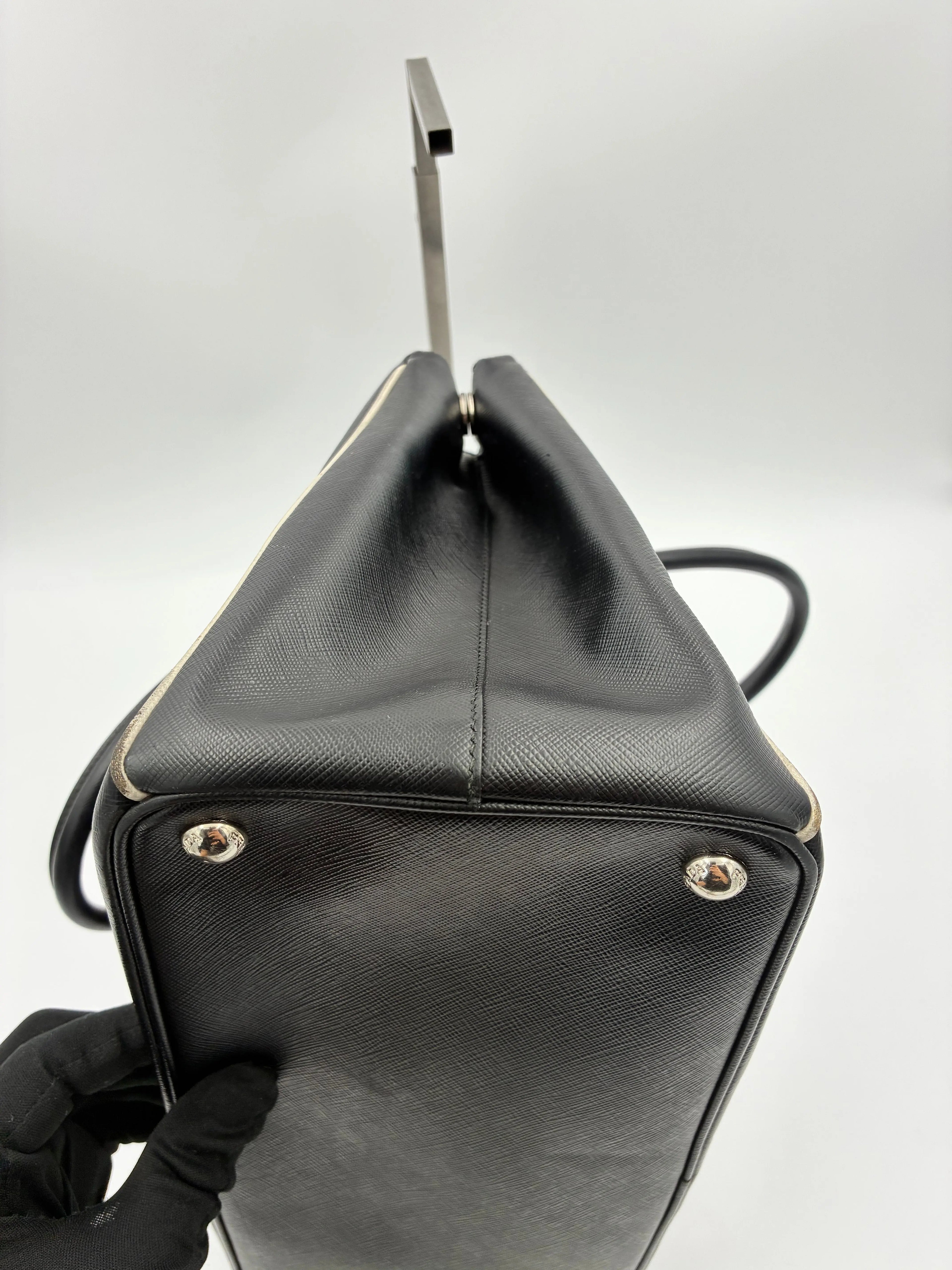 Preloved | Prada Galleria Håndtaske i Sort Saffiano Læder Prada