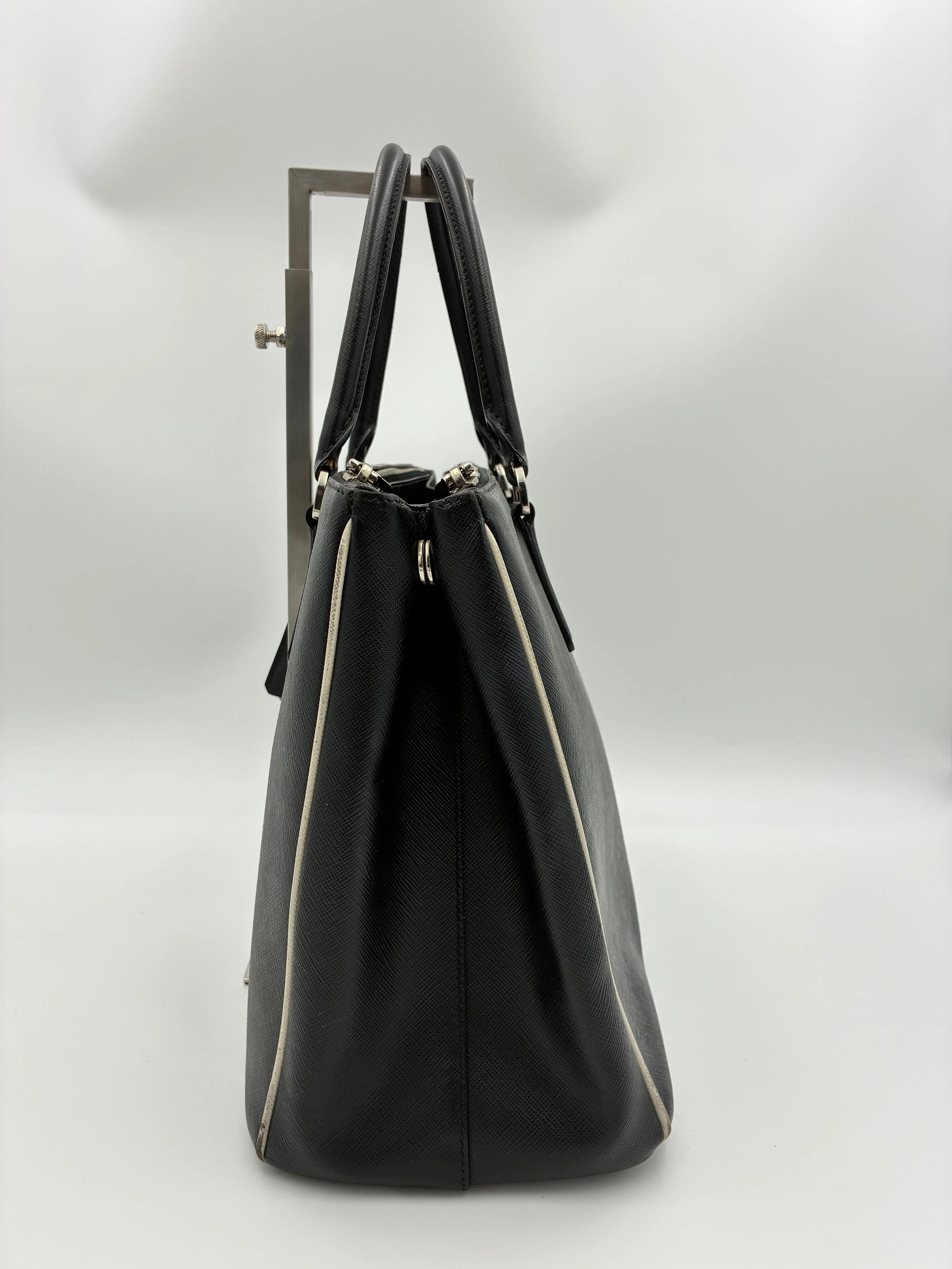 Preloved | Prada Galleria Håndtaske i Sort Saffiano Læder Prada