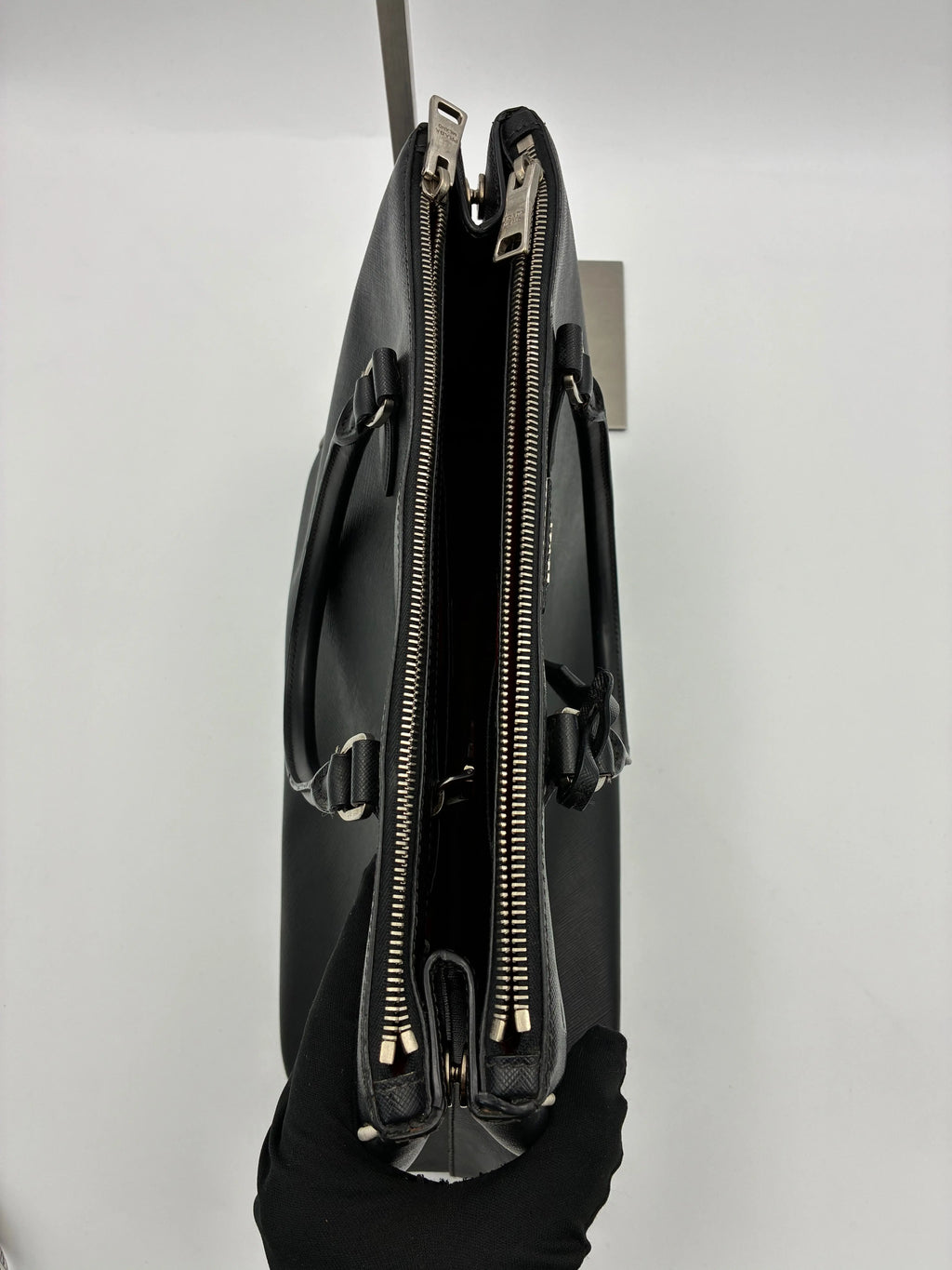 Preloved | Prada Galleria Håndtaske i Sort Saffiano Læder Prada
