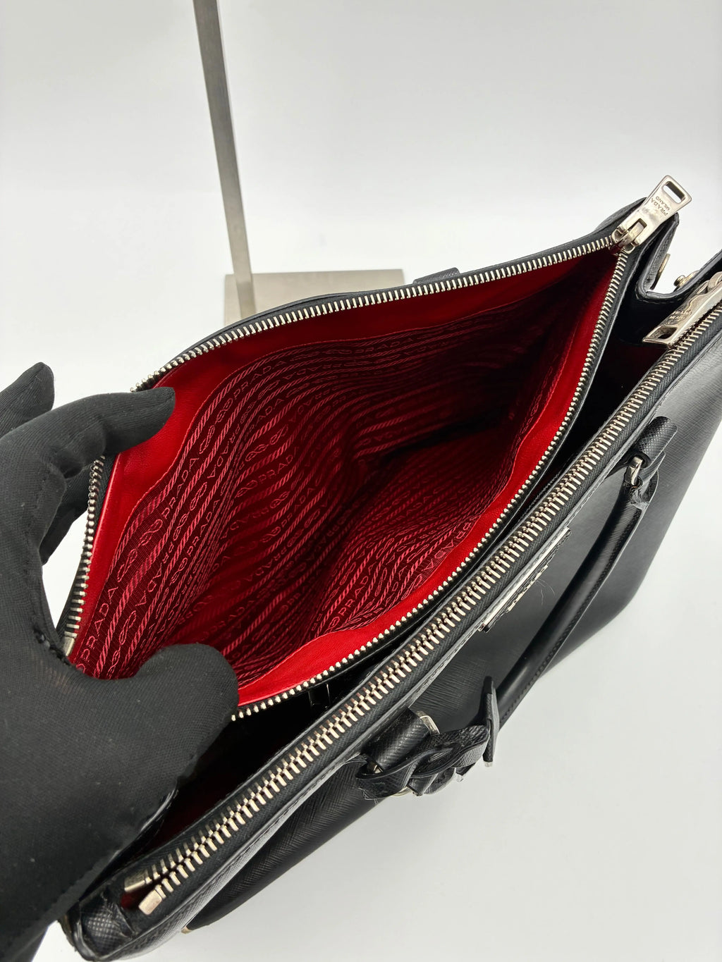 Preloved | Prada Galleria Håndtaske i Sort Saffiano Læder Prada