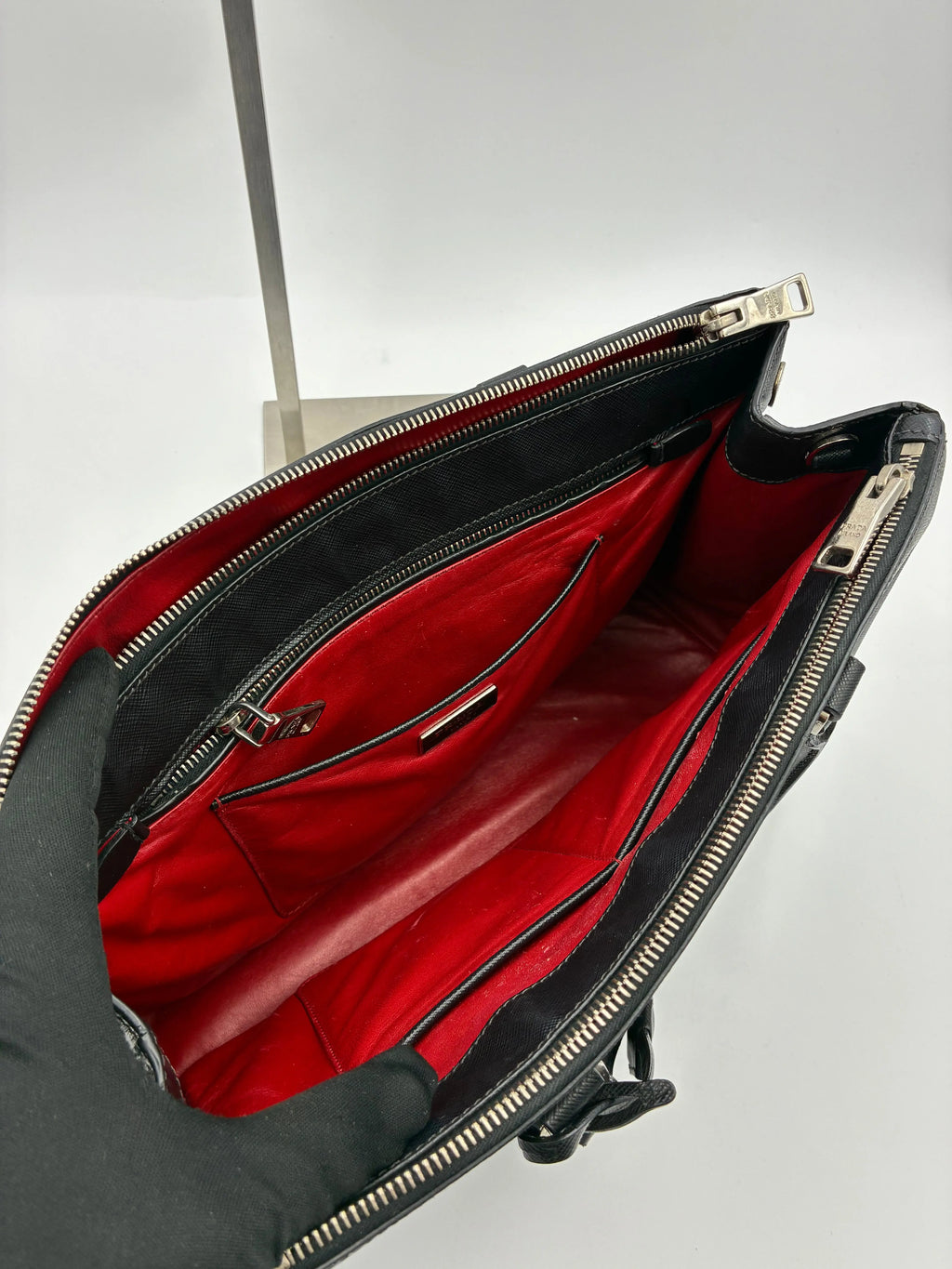 Preloved | Prada Galleria Håndtaske i Sort Saffiano Læder Prada