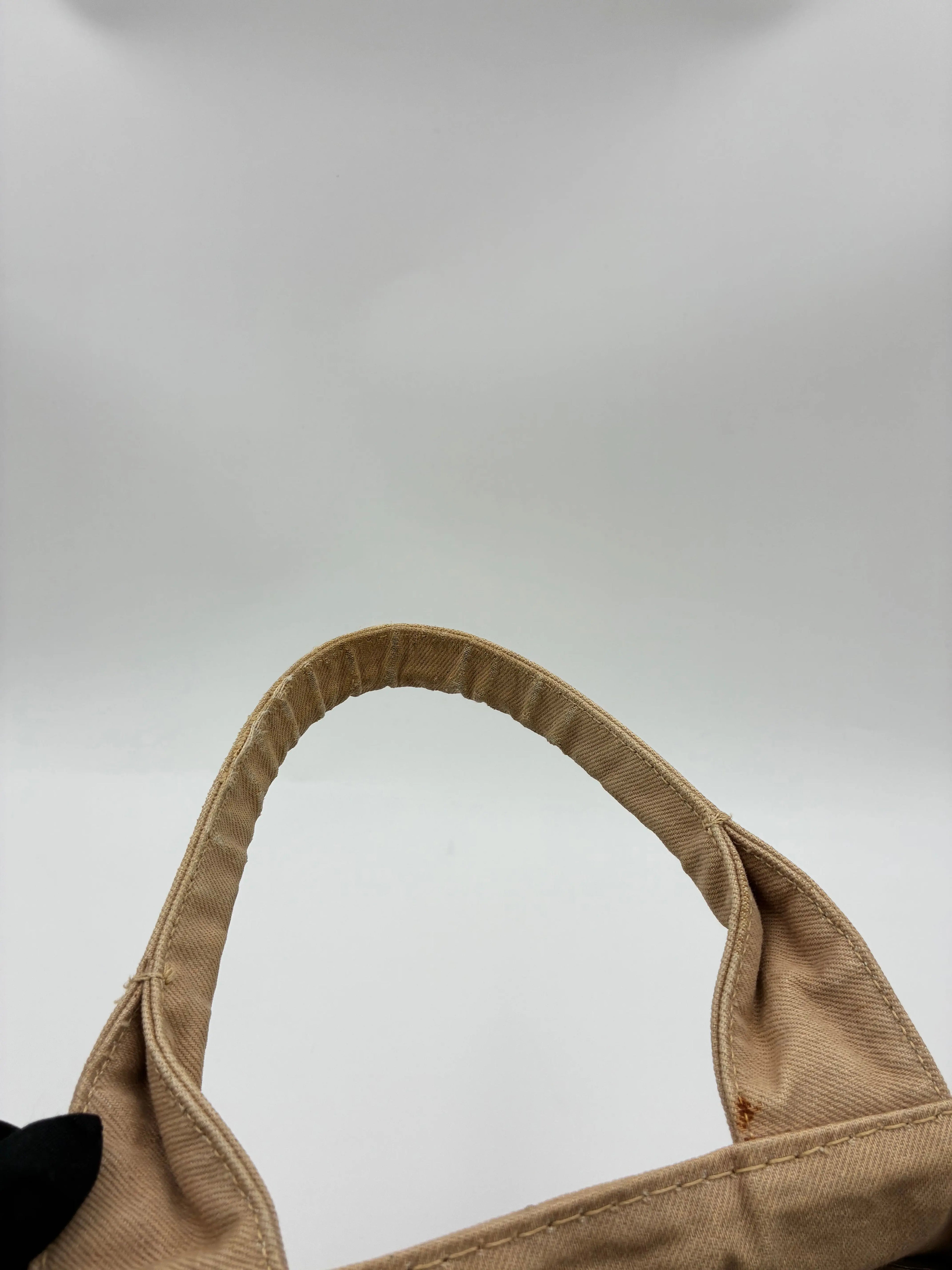 Preloved | Prada Canapa Totebag Håndtaske i Beige Canvas Prada