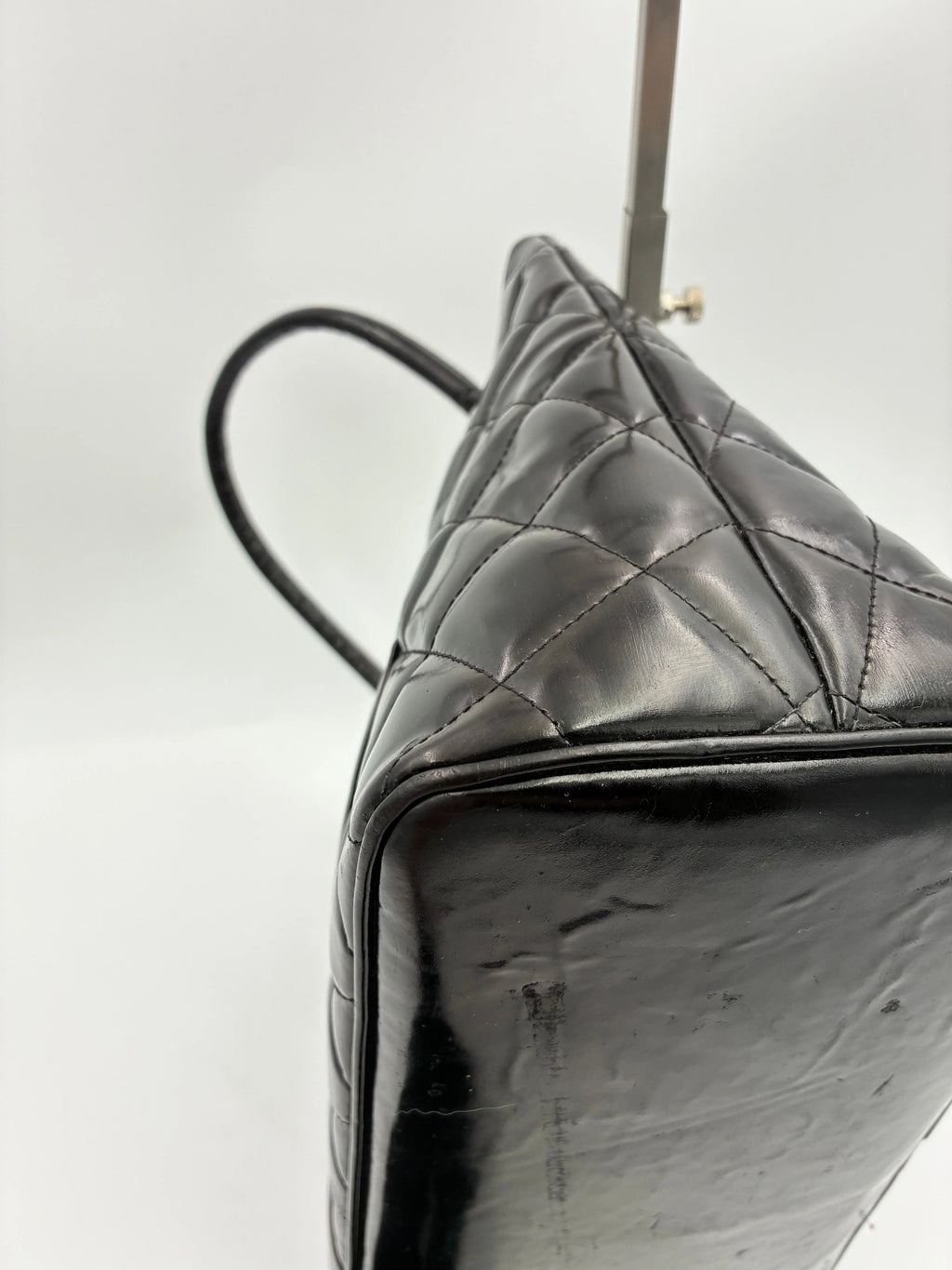 Preloved | Chanel Medallion Totebag Håndtaske i Sort Laklæder Chanel