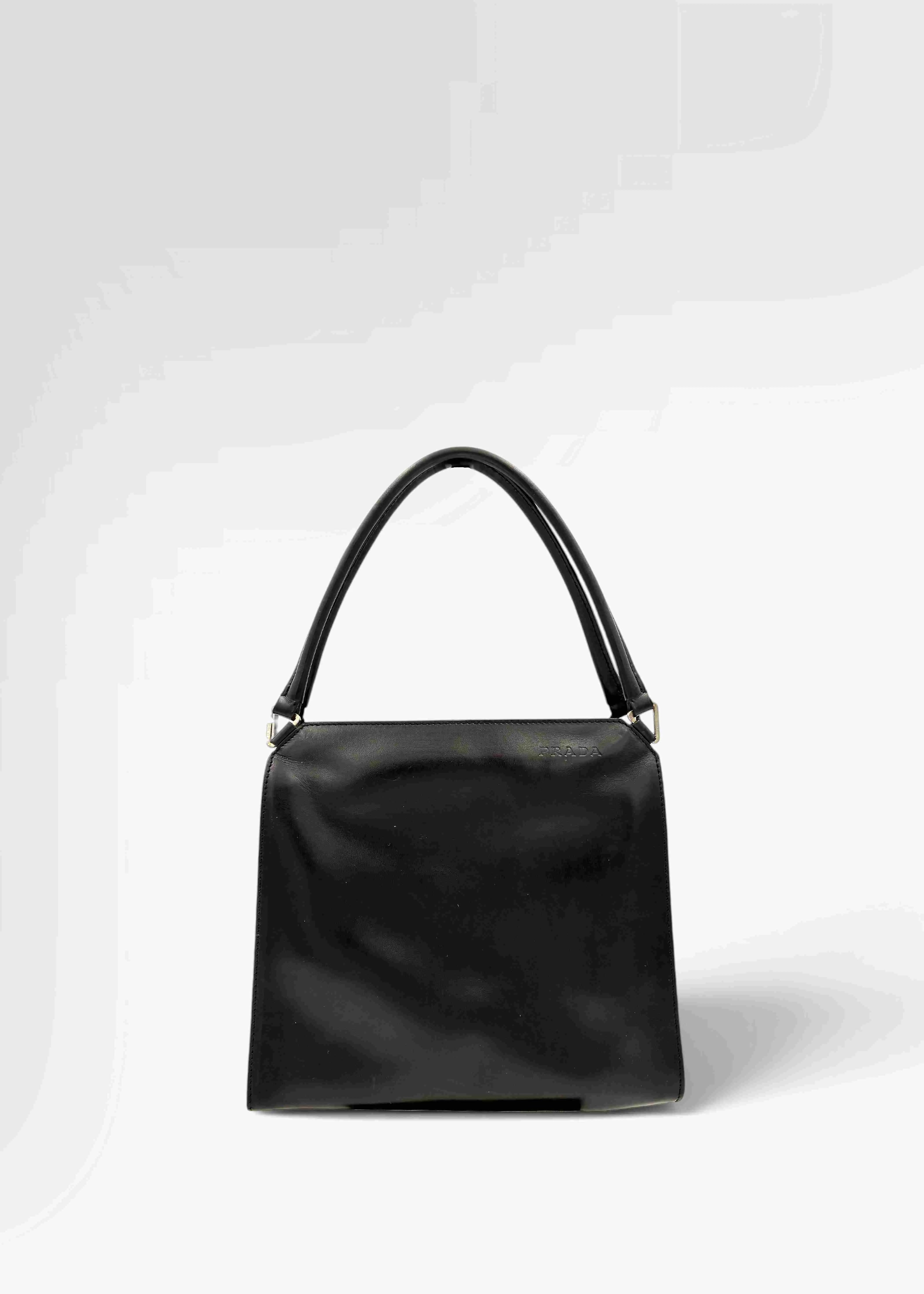 Preloved | Prada Håndtaske i Sort Vitello Læder Prada