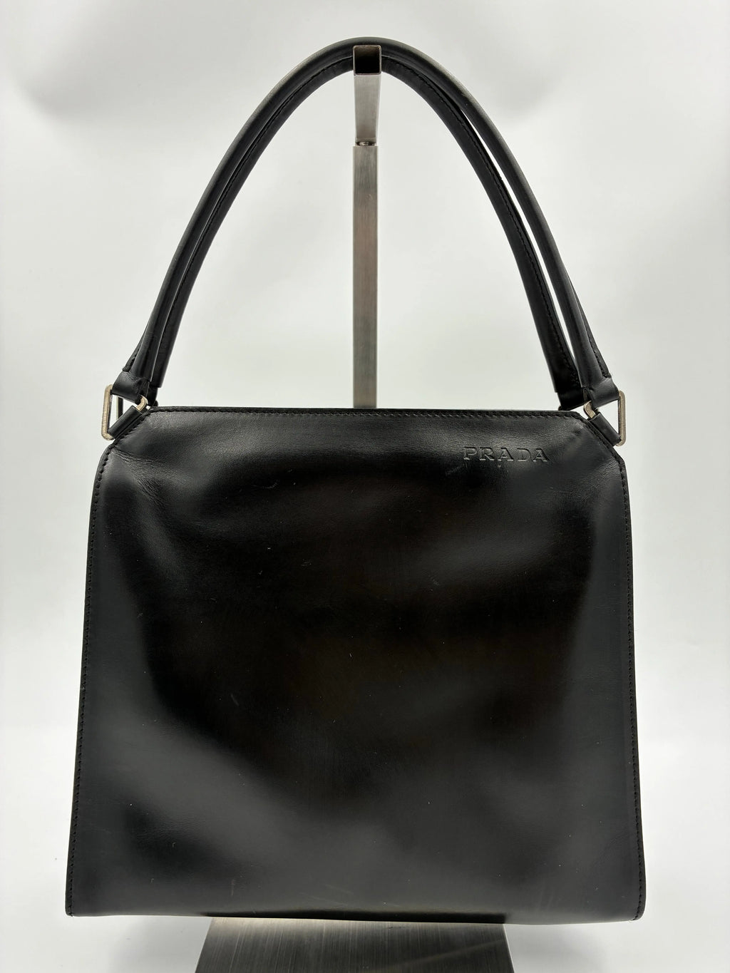Preloved | Prada Håndtaske i Sort Vitello Læder Prada