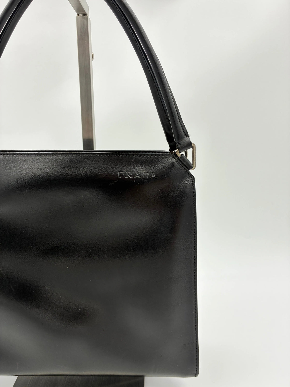 Preloved | Prada Håndtaske i Sort Vitello Læder Prada