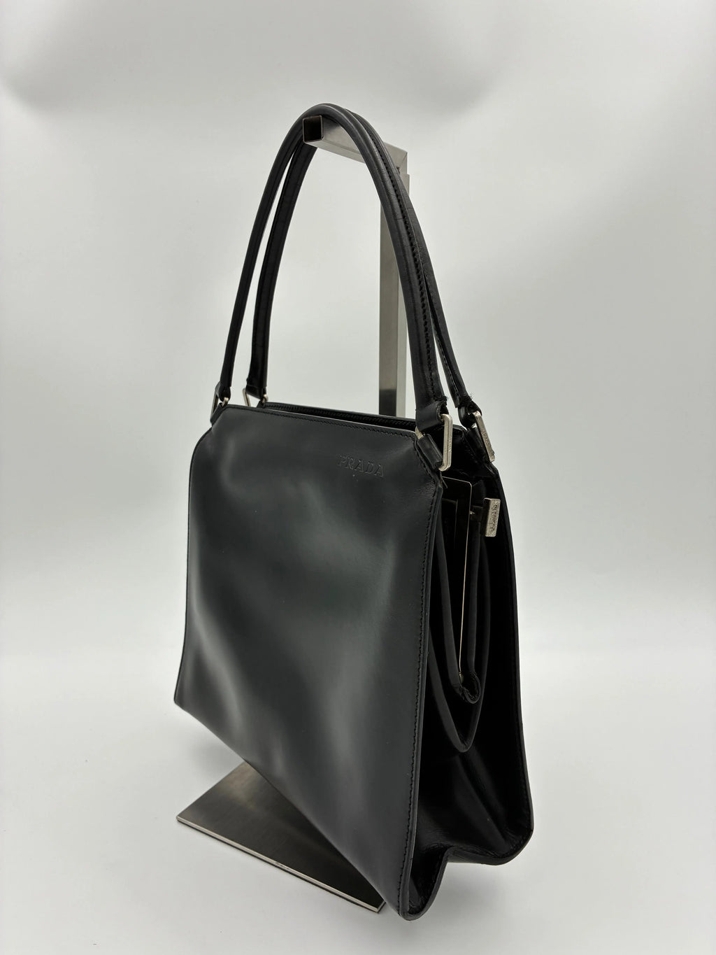 Preloved | Prada Håndtaske i Sort Vitello Læder Prada