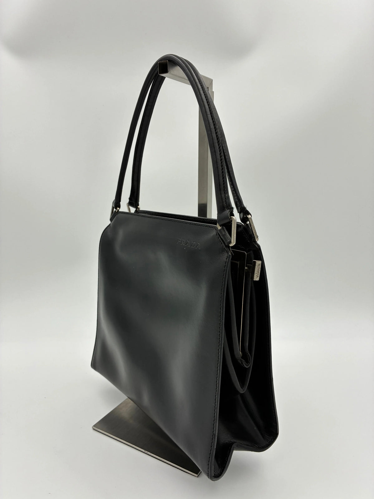 Preloved | Prada Håndtaske i Sort Vitello Læder Prada
