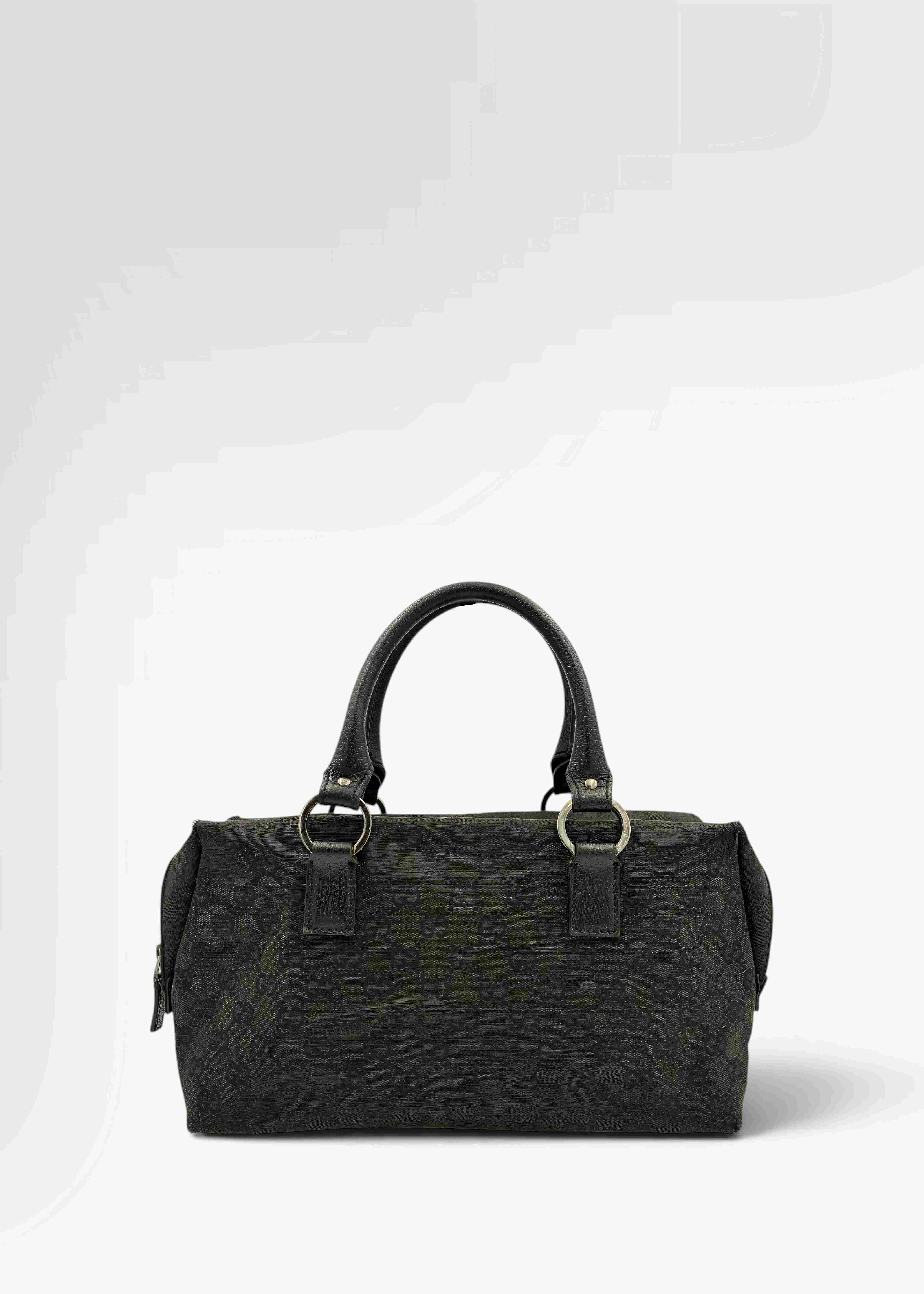 Preloved | Gucci GG Monogram Håndtaske i Sort Canvas Gucci