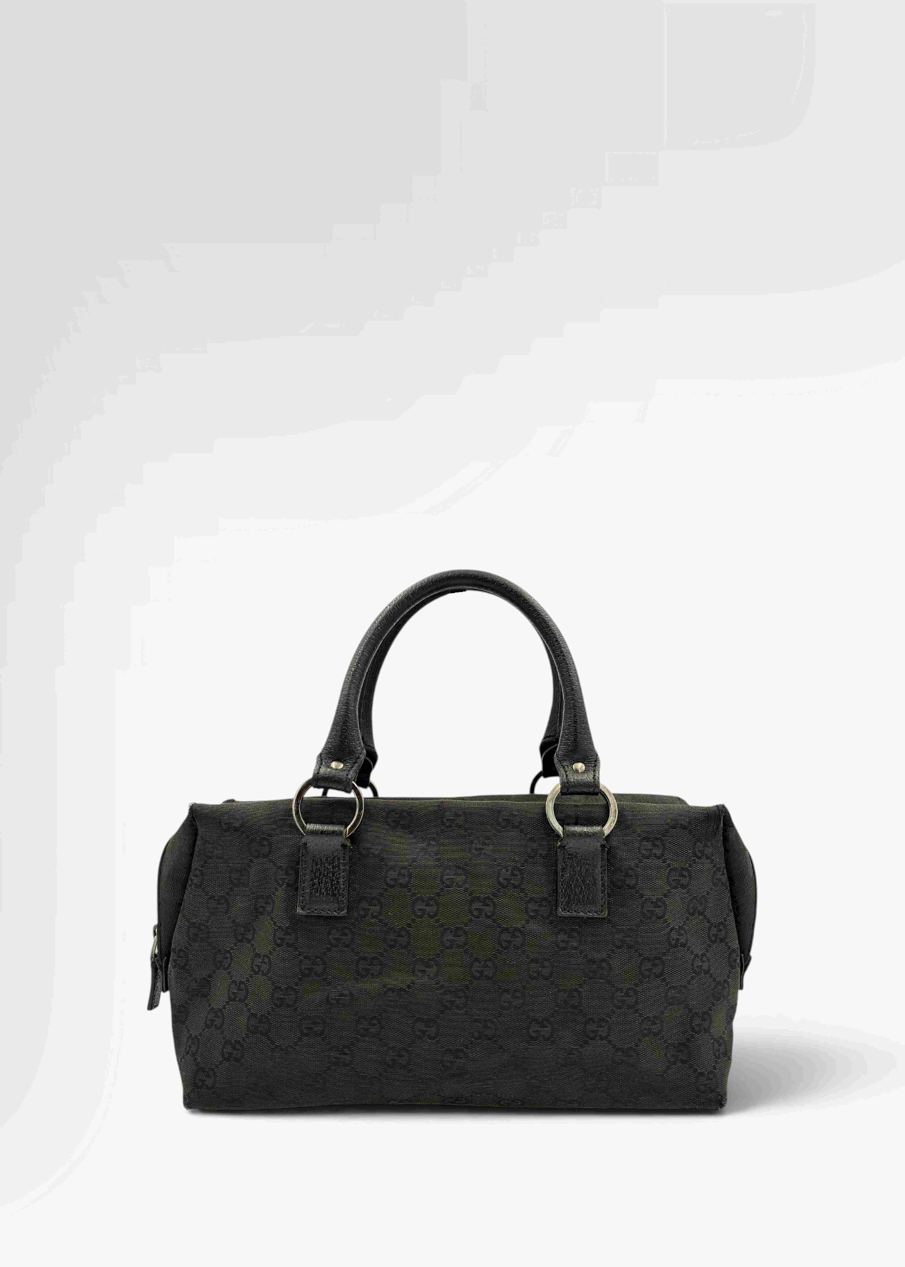 Preloved | Gucci GG Monogram Håndtaske i Sort Canvas Gucci
