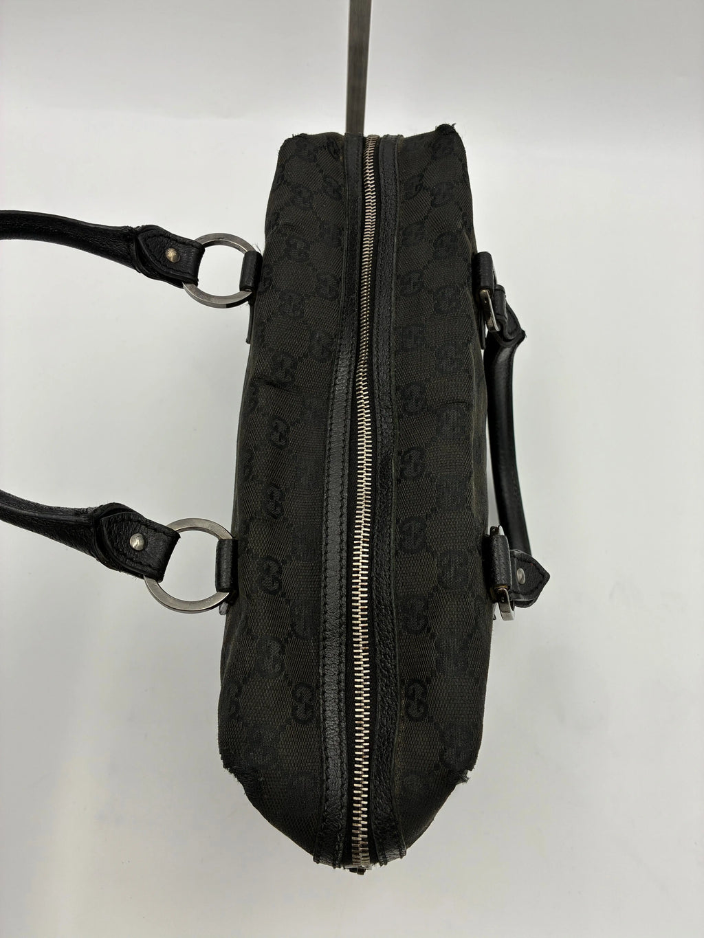 Preloved | Gucci GG Monogram Håndtaske i Sort Canvas Gucci