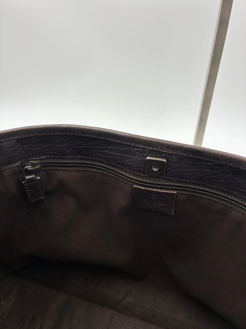 Preloved | Gucci GG Supreme Monogram Totebag Håndtaske i Brun Canvas Gucci