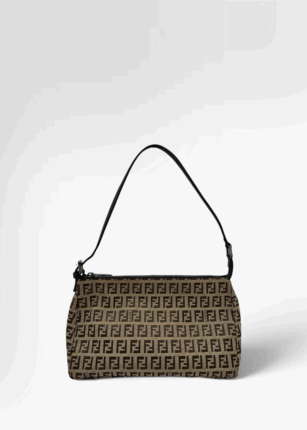 Preloved | Fendi Zucca Monogram Skuldertaske i Brun Canvas Fendi