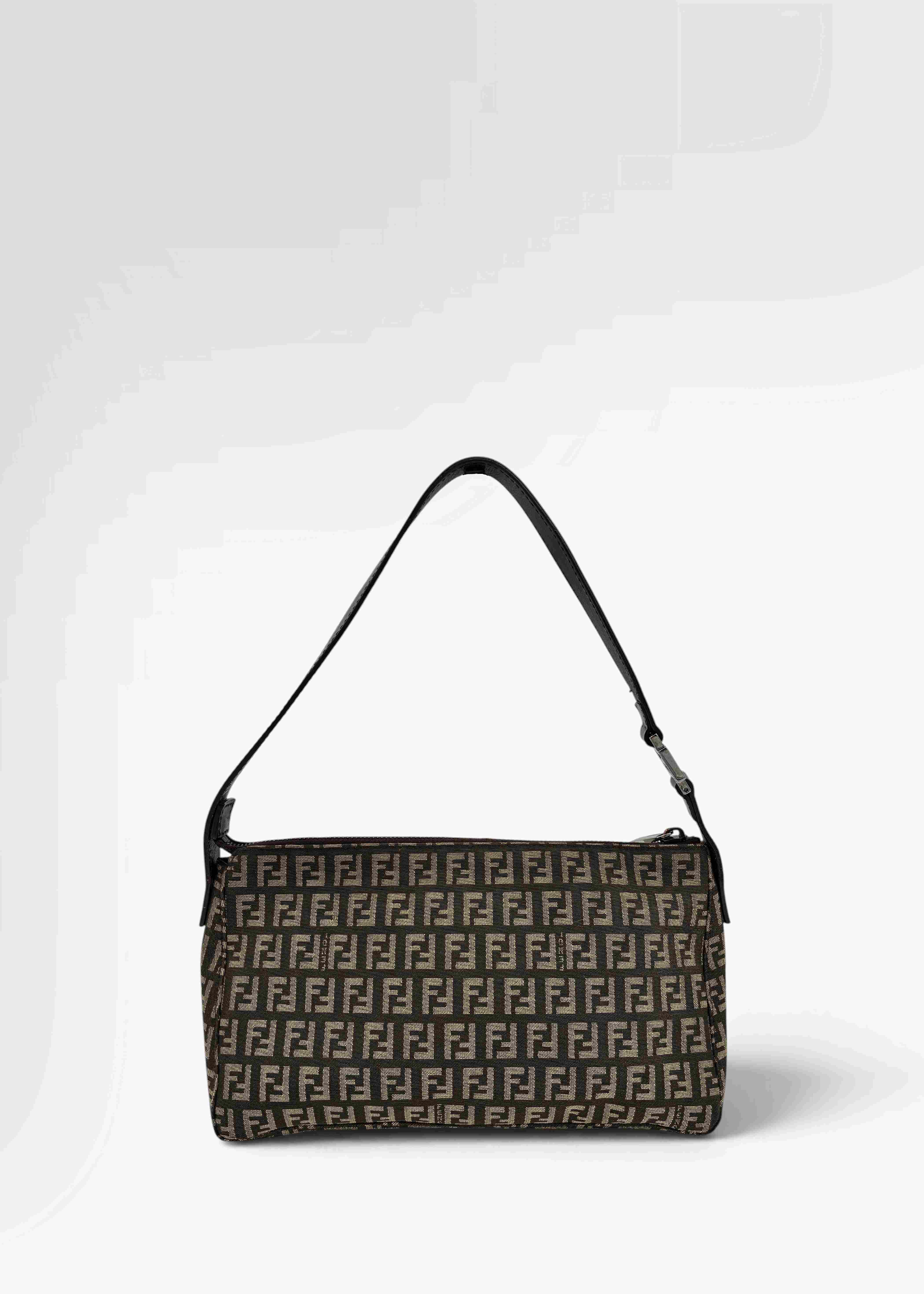 Preloved | Fendi Zucca Monogram Skuldertaske i Brun Canvas Fendi