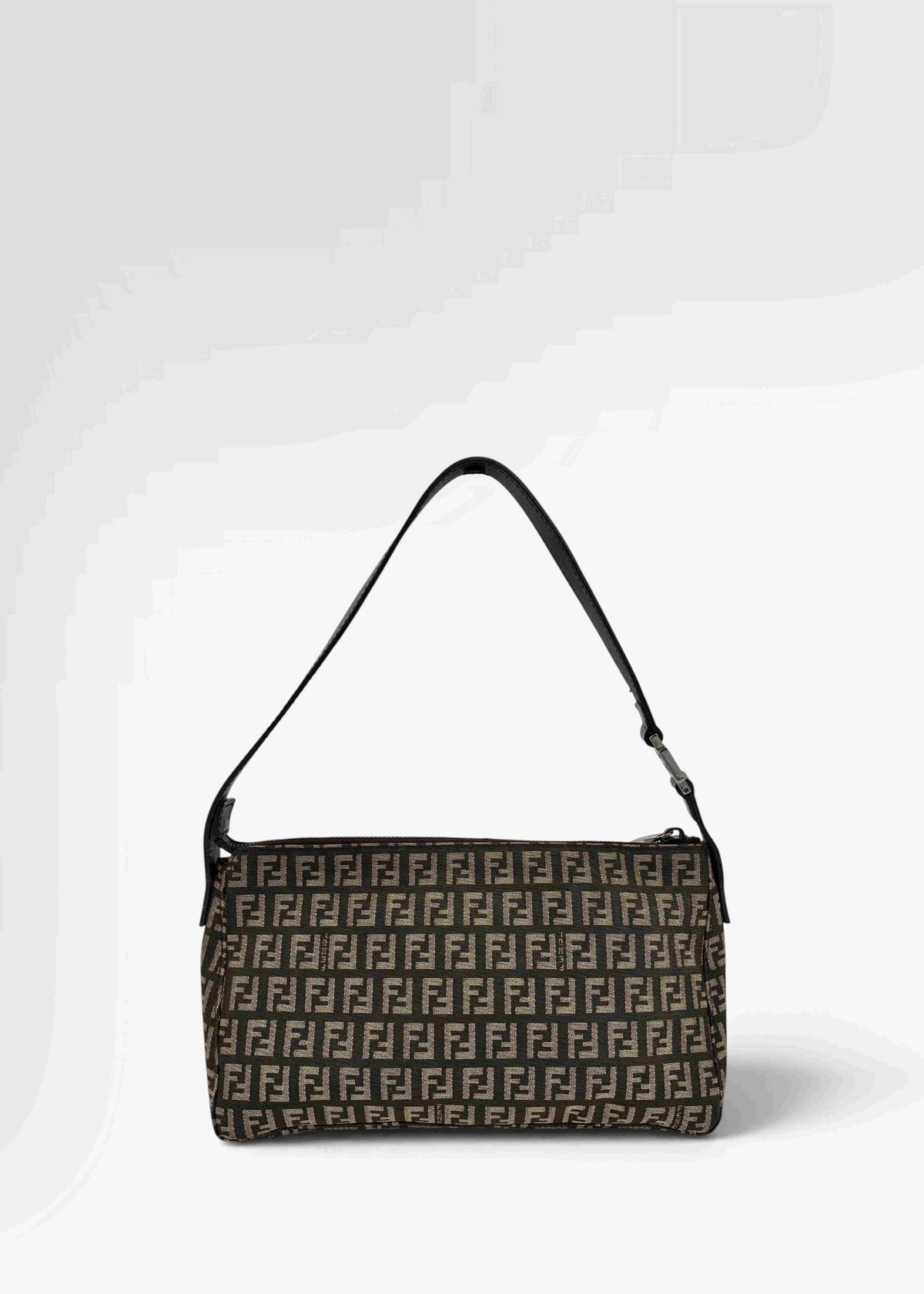 Preloved | Fendi Zucca Monogram Skuldertaske i Brun Canvas Fendi