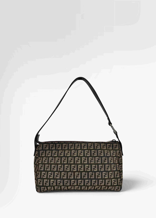 Preloved | Fendi Zucca Monogram Skuldertaske i Brun Canvas Fendi