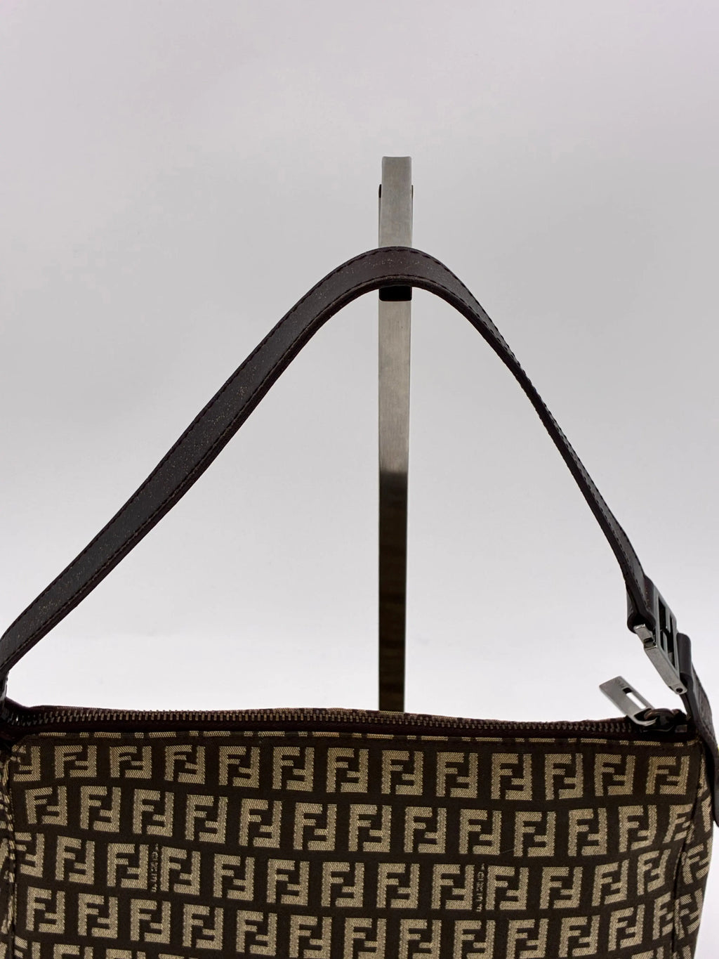 Preloved | Fendi Zucca Monogram Skuldertaske i Brun Canvas Fendi