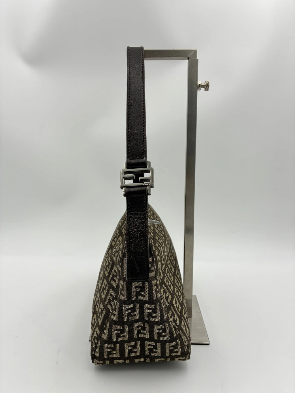 Preloved | Fendi Zucca Monogram Skuldertaske i Brun Canvas Fendi