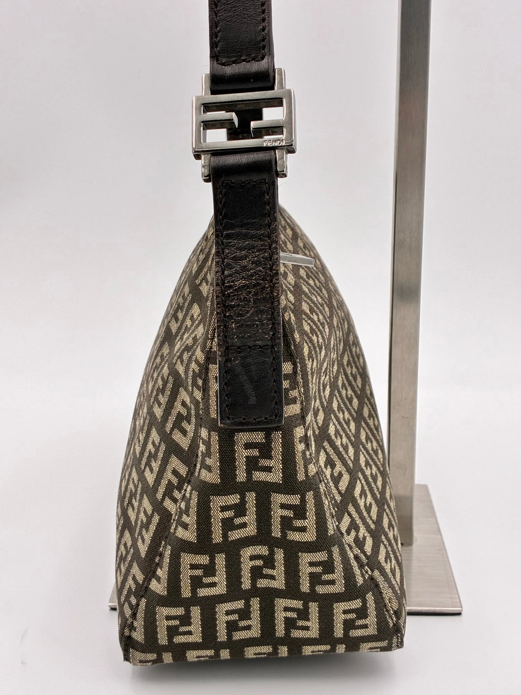 Preloved | Fendi Zucca Monogram Skuldertaske i Brun Canvas Fendi